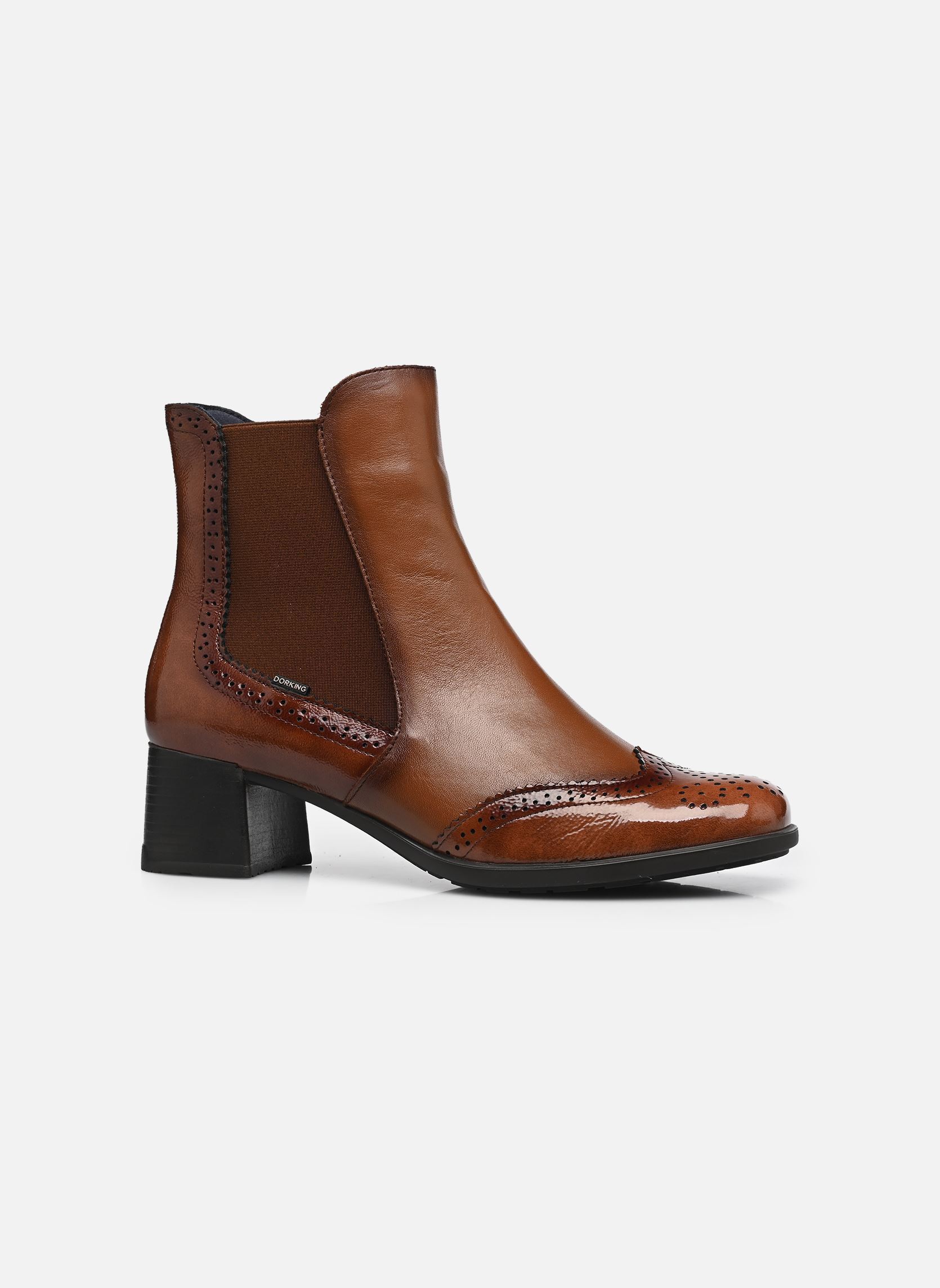 Enkellaarzen en boots IKIA D9368 dames bruin Dorking Enkellaarzen en boots IKIA D9368 dames bruin NAPLAK+SUGAR+NAPLA CUERO