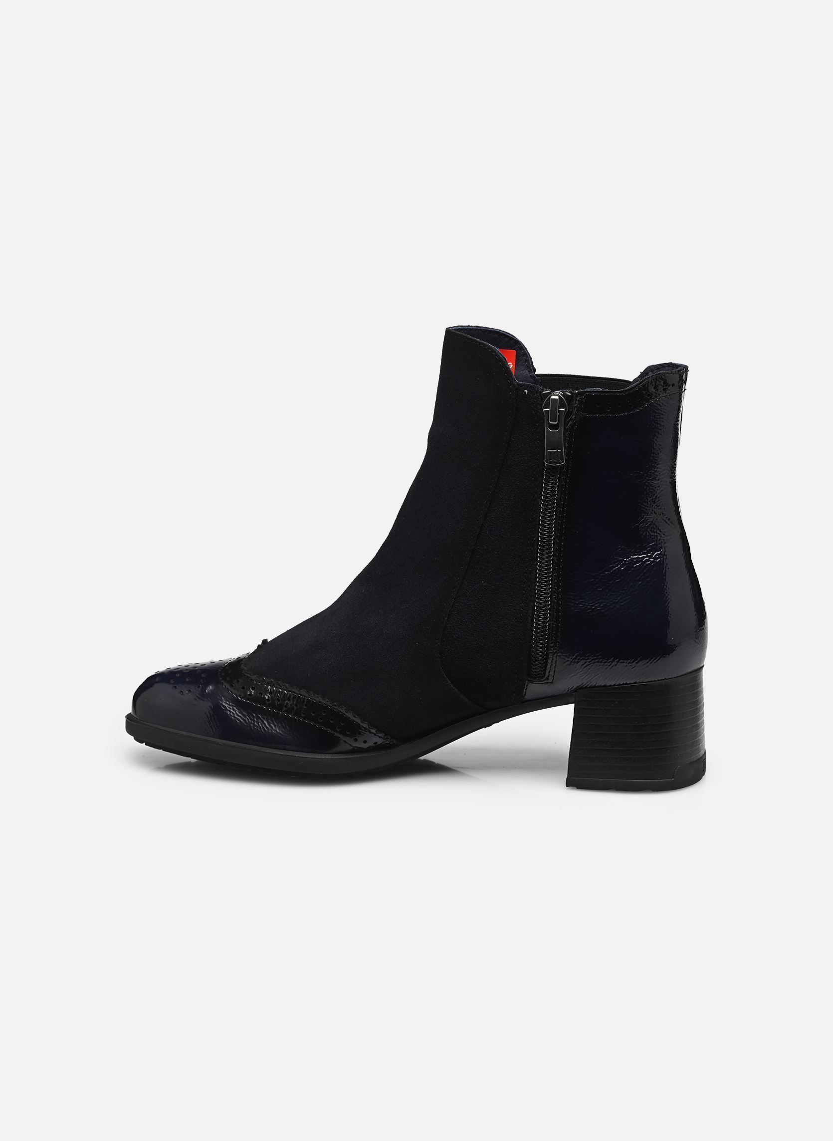 Bottines et boots IKIA D9368 femme bleu Dorking Bottines et boots IKIA D9368 femme bleu NAPLAK+CALF+NAPLAK MARINO +RIV