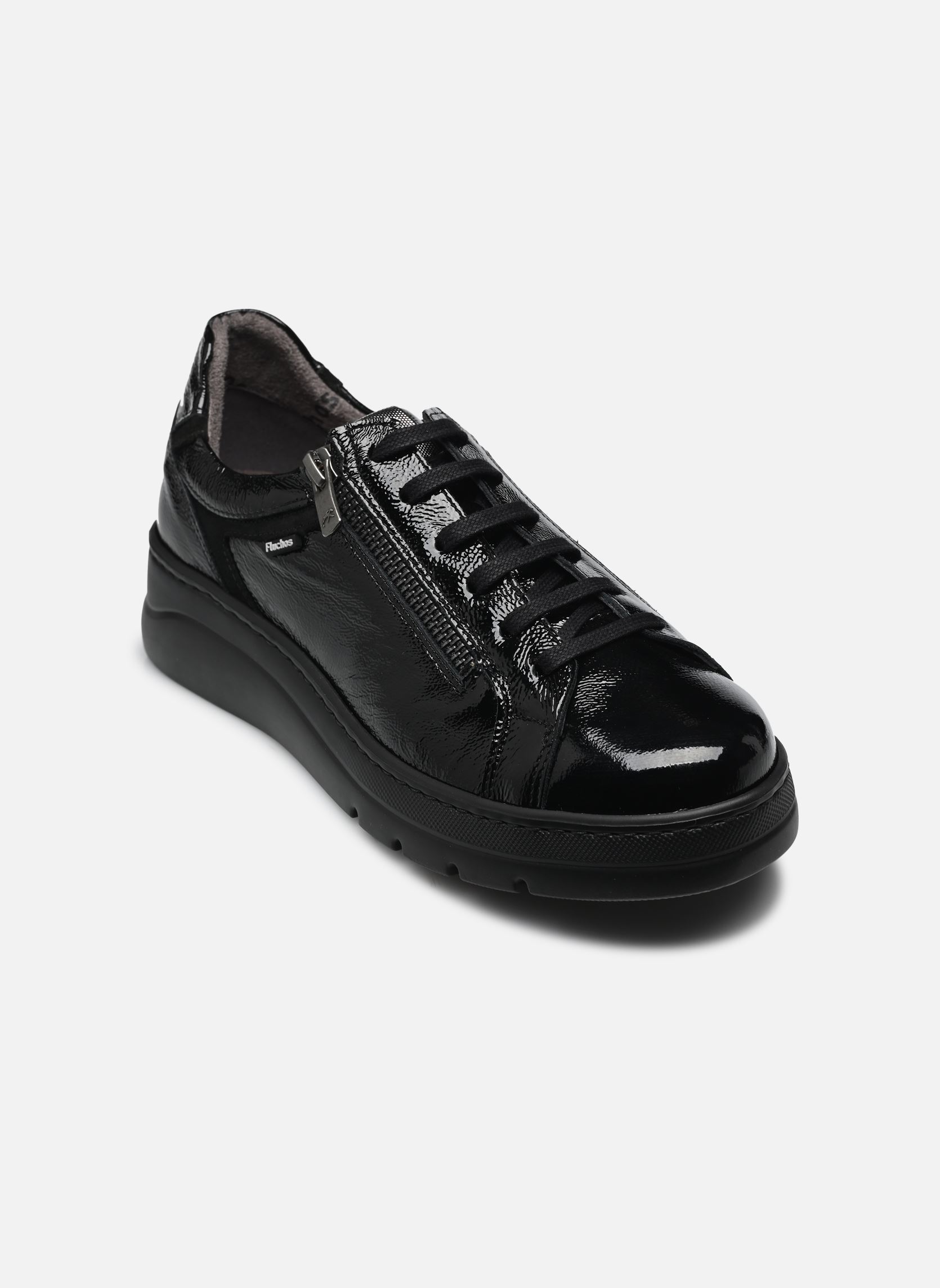 Baskets compensées POMPAS F1666 femme noir Fluchos Baskets compensées POMPAS F1666 femme noir NAPLACK CALF NEGRO NEGRO