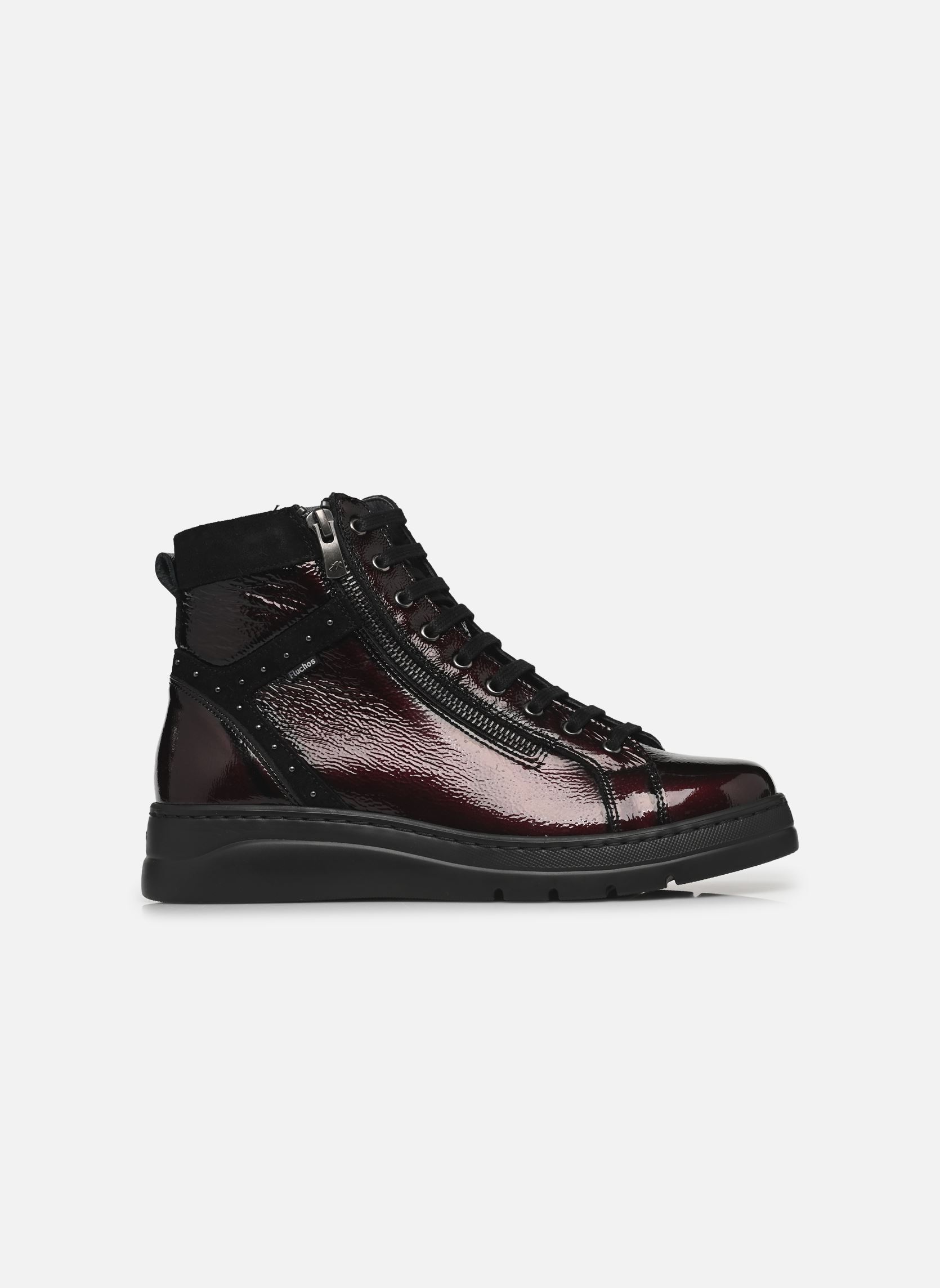 Bottines à lacets POMPAS F2250 femme bordeaux Fluchos Bottines à lacets POMPAS F2250 femme bordeaux NAPLACK CALF BURDEOS NEGRO
