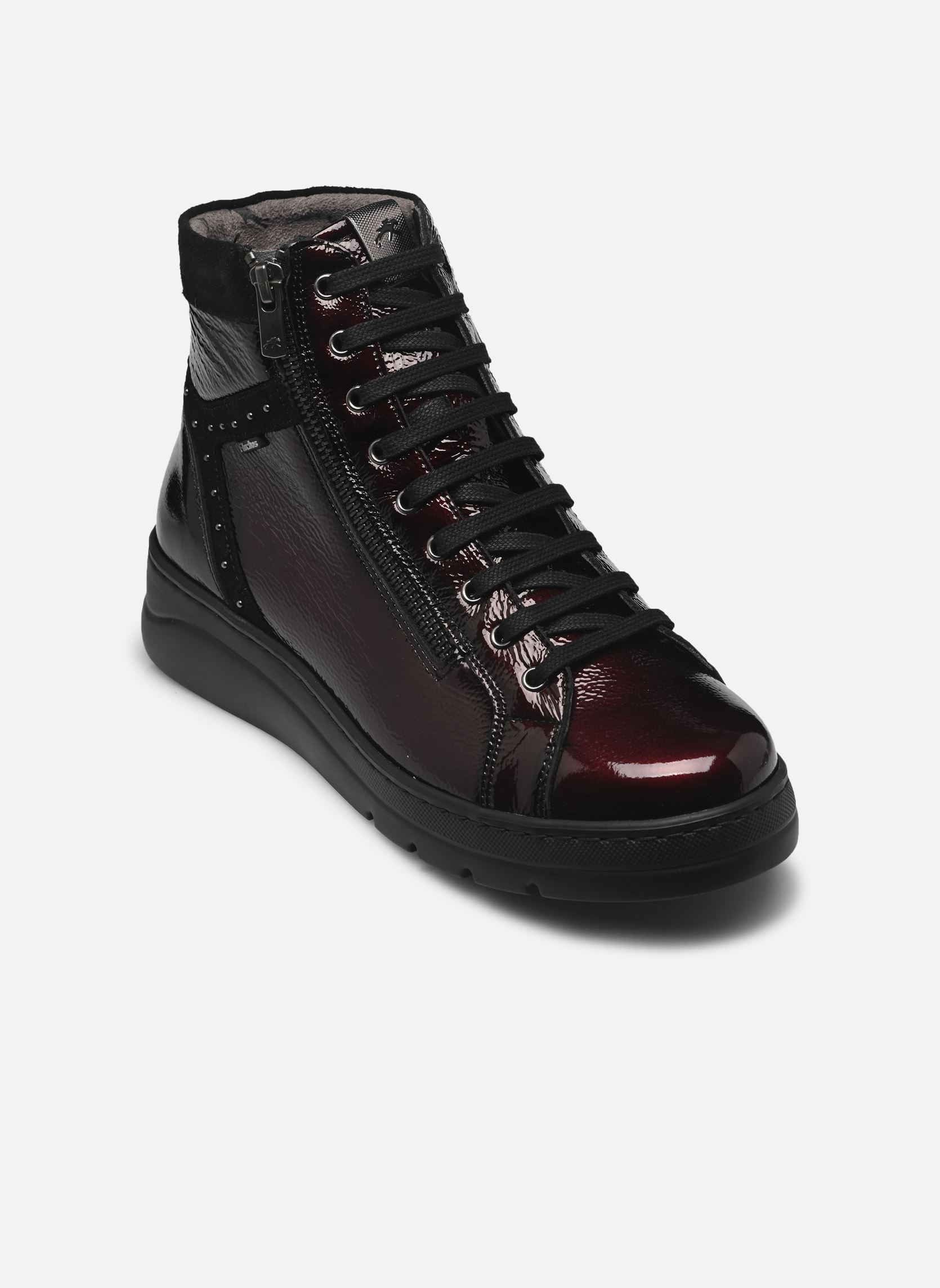 Bottines à lacets POMPAS F2250 femme bordeaux Fluchos Bottines à lacets POMPAS F2250 femme bordeaux NAPLACK CALF BURDEOS NEGRO