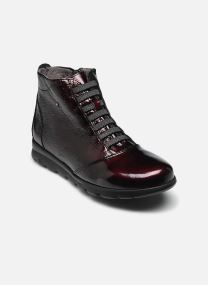 Bottines à lacets SUSAN F0356 femme bordeaux