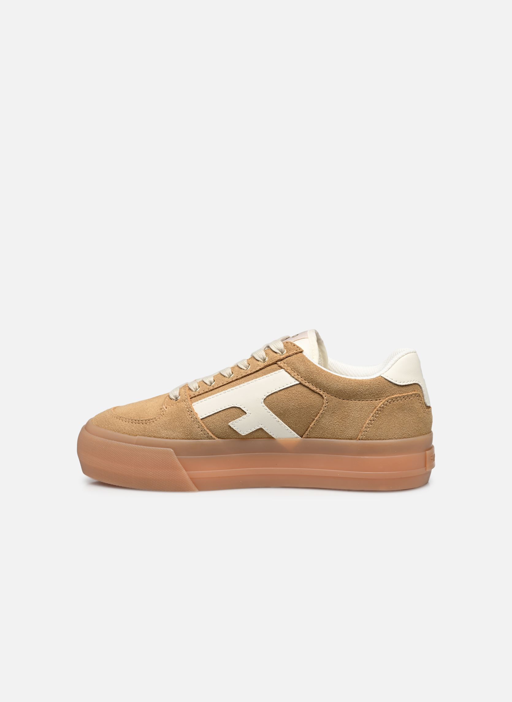 Baskets WALNUT PLATFORM BASKETS SUEDE W femme beige Faguo Baskets WALNUT PLATFORM BASKETS SUEDE W femme beige Sand
