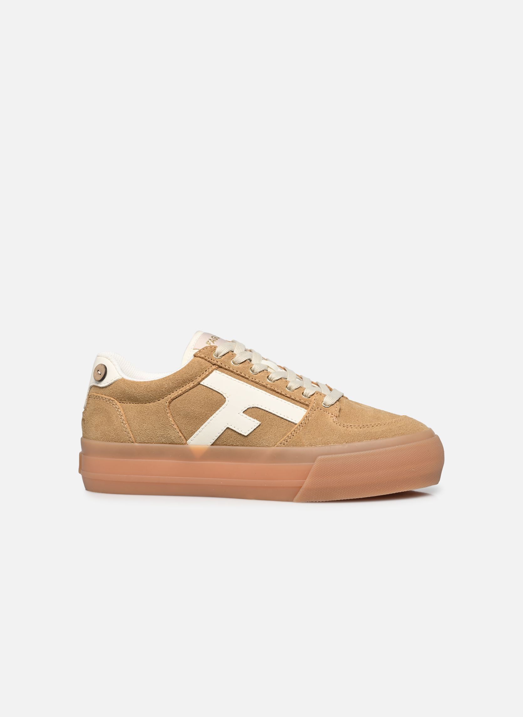 Baskets WALNUT PLATFORM BASKETS SUEDE W femme beige Faguo Baskets WALNUT PLATFORM BASKETS SUEDE W femme beige Sand