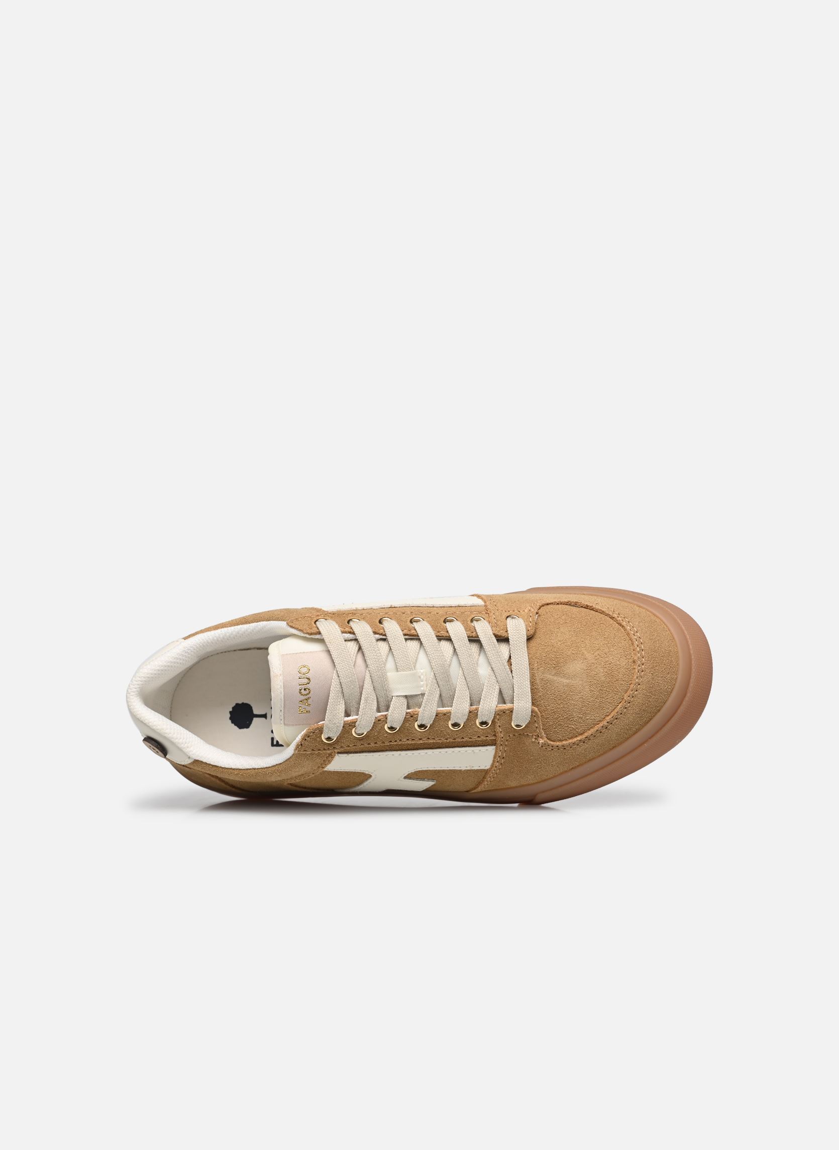 Baskets WALNUT PLATFORM BASKETS SUEDE W femme beige Faguo Baskets WALNUT PLATFORM BASKETS SUEDE W femme beige Sand