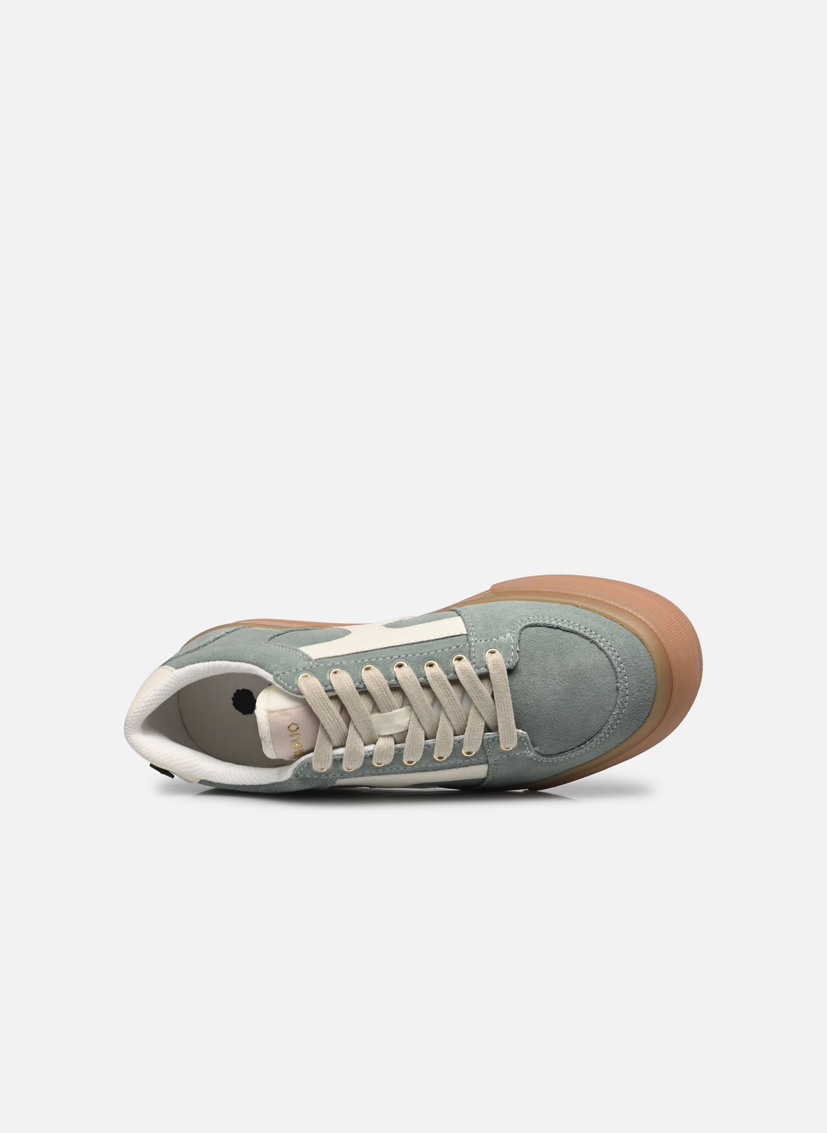 Baskets WALNUT PLATFORM BASKETS SUEDE W femme bleu Faguo Baskets WALNUT PLATFORM BASKETS SUEDE W femme bleu SMOKY BLUE