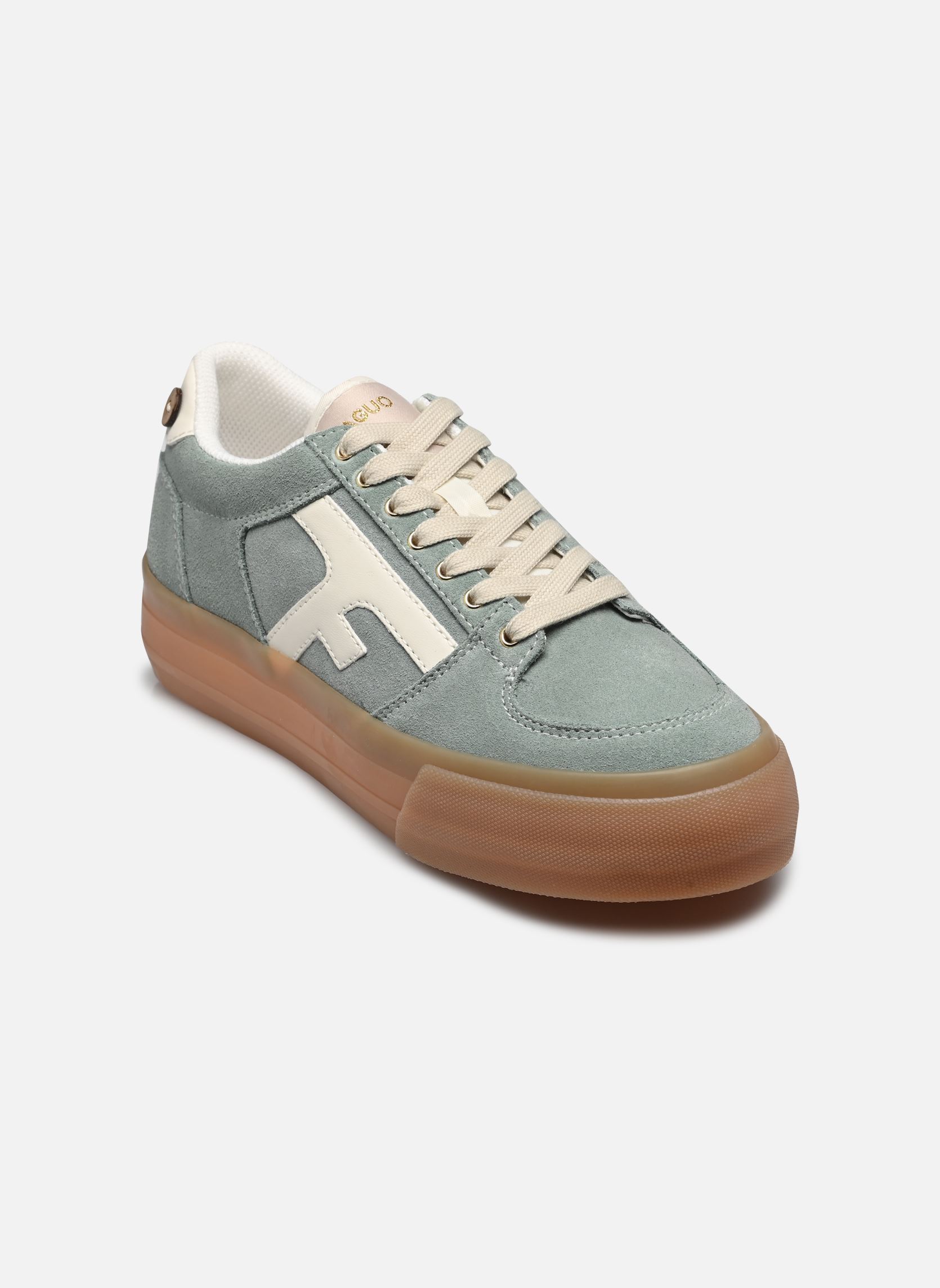 Baskets WALNUT PLATFORM BASKETS SUEDE W femme bleu Faguo Baskets WALNUT PLATFORM BASKETS SUEDE W femme bleu SMOKY BLUE