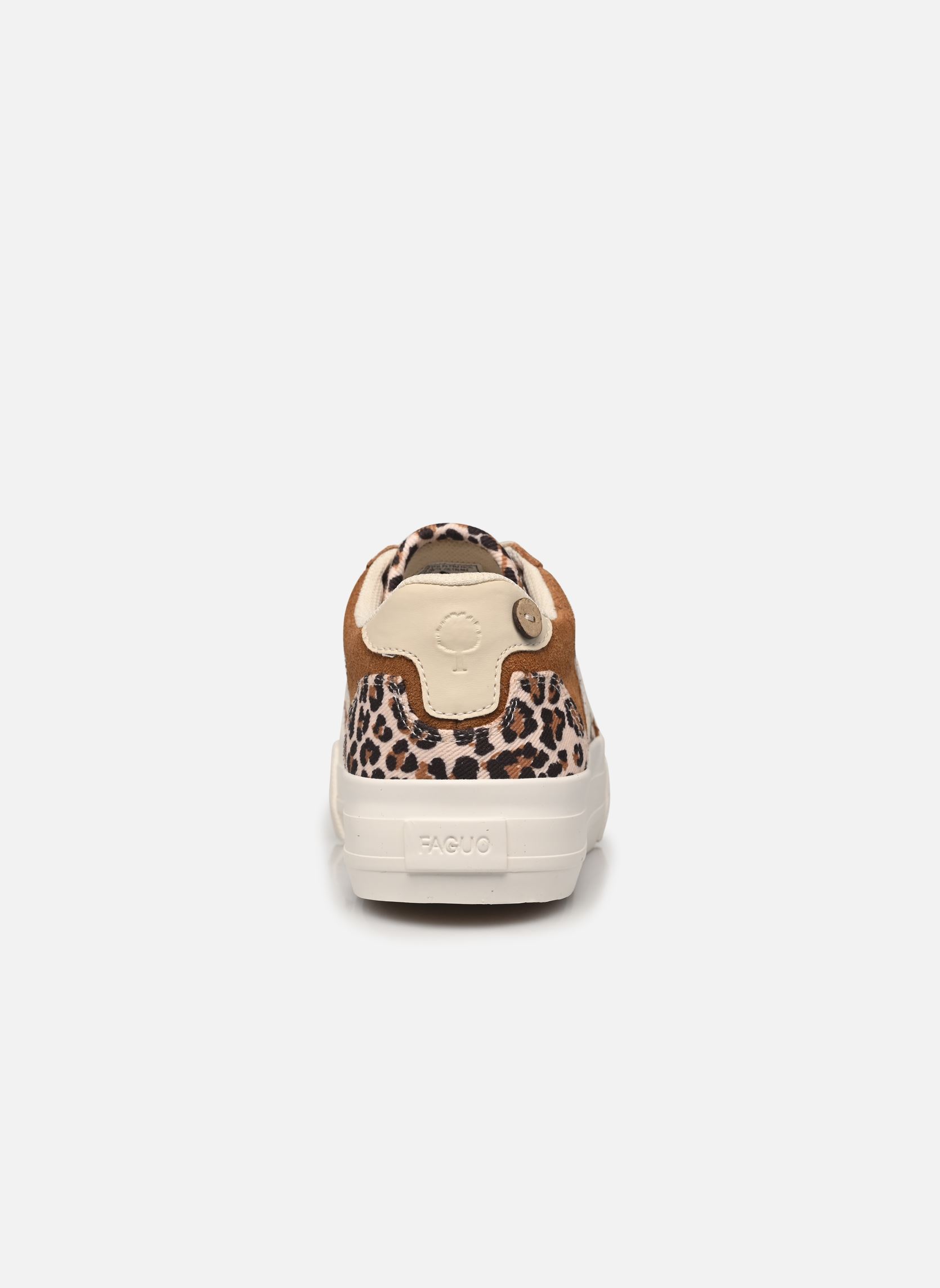 Lage sneakers WALNUT PLATFORM TENNIS WOV-SUEDE dames beige Faguo Lage sneakers WALNUT PLATFORM TENNIS WOV-SUEDE dames beige ECRU/LEOPARD