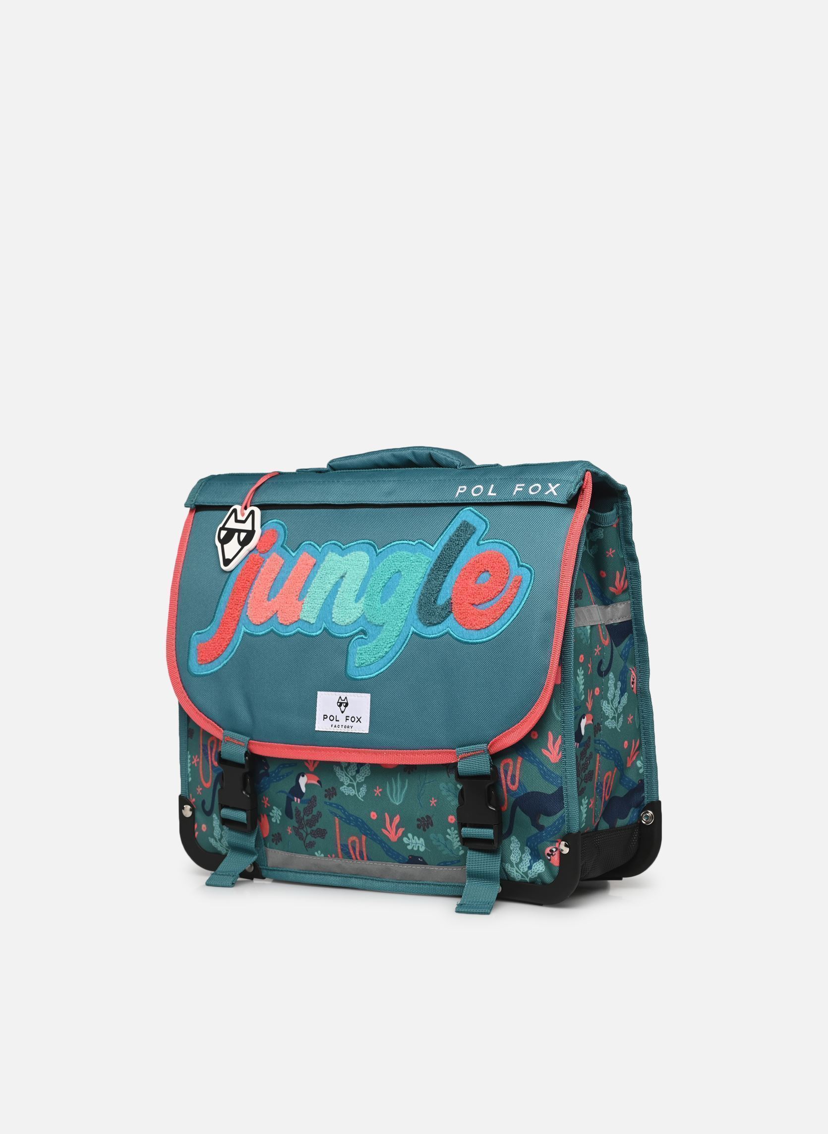Cartables Cartable 38 cm JUNGLE fille vert Pol Fox Cartables Cartable 38 cm JUNGLE fille vert Vert