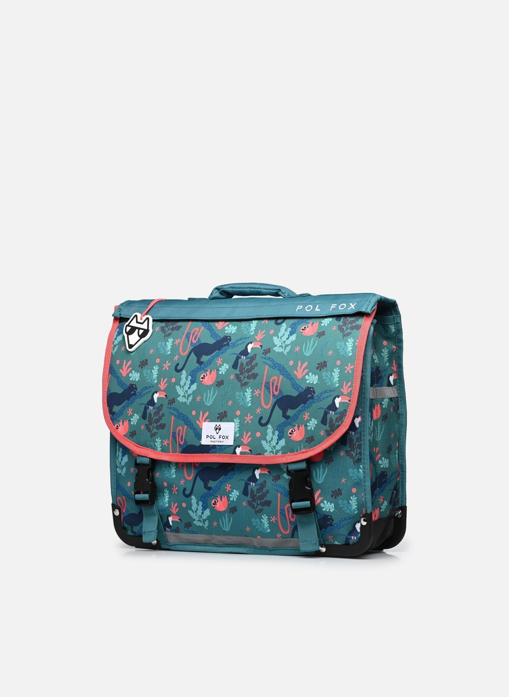 Cartables Cartable 41 cm JUNGLE fille vert Pol Fox Cartables Cartable 41 cm JUNGLE fille vert Vert