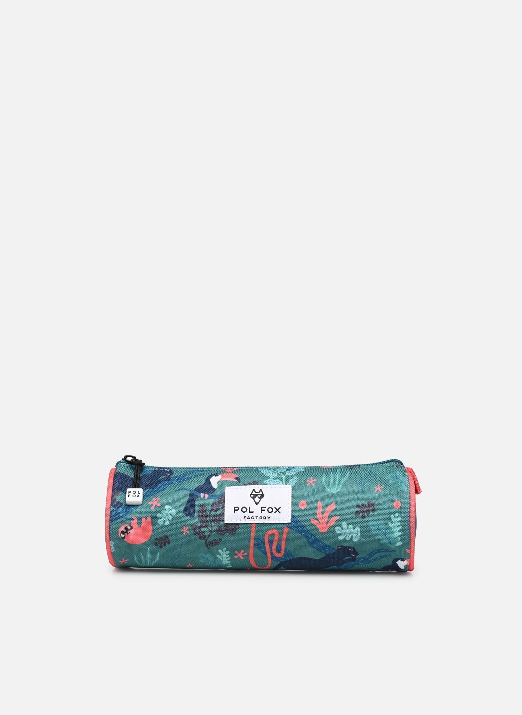 Schulmäppchen Trousse simple JUNGLE mädchen grün Pol Fox Schulmäppchen Trousse simple JUNGLE mädchen grün Vert