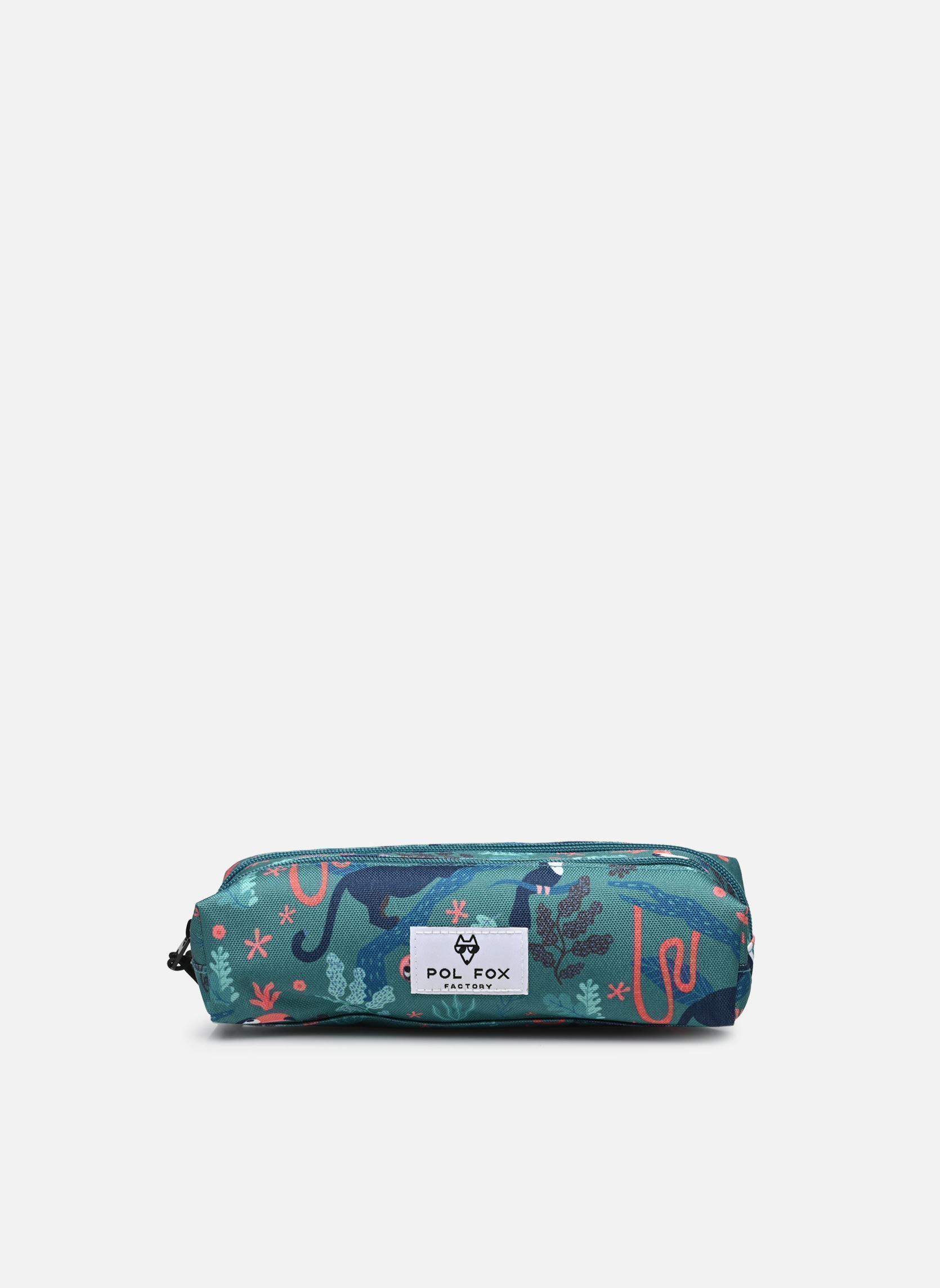 pennenzakken Trousse double JUNGLE meisjes groen Pol Fox pennenzakken Trousse double JUNGLE meisjes groen Vert
