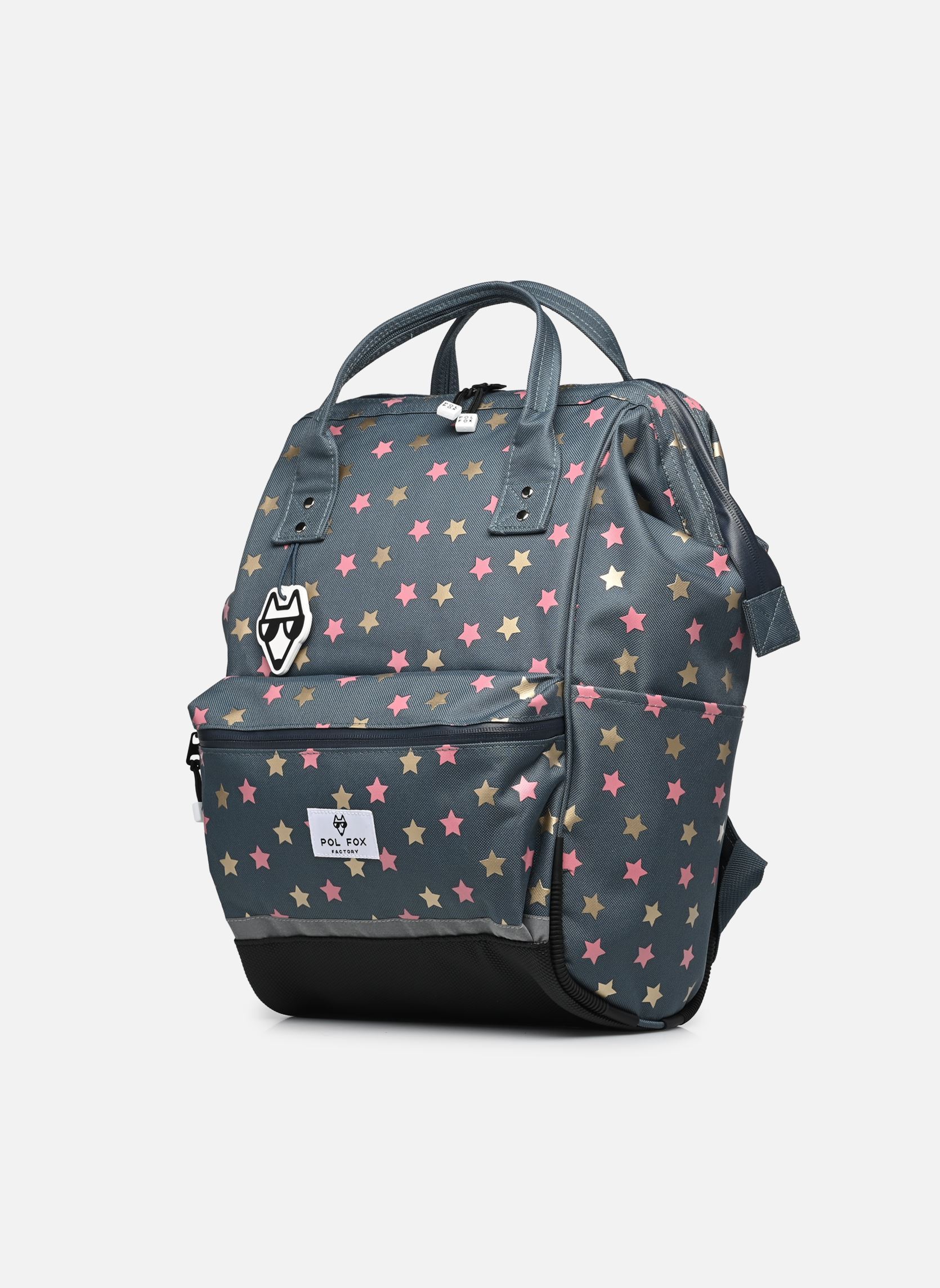 Schulranzen Sac à dos futé WONDER FOX GLITTER mädchen grau Pol Fox Schulranzen Sac à dos futé WONDER FOX GLITTER mädchen grau Gris