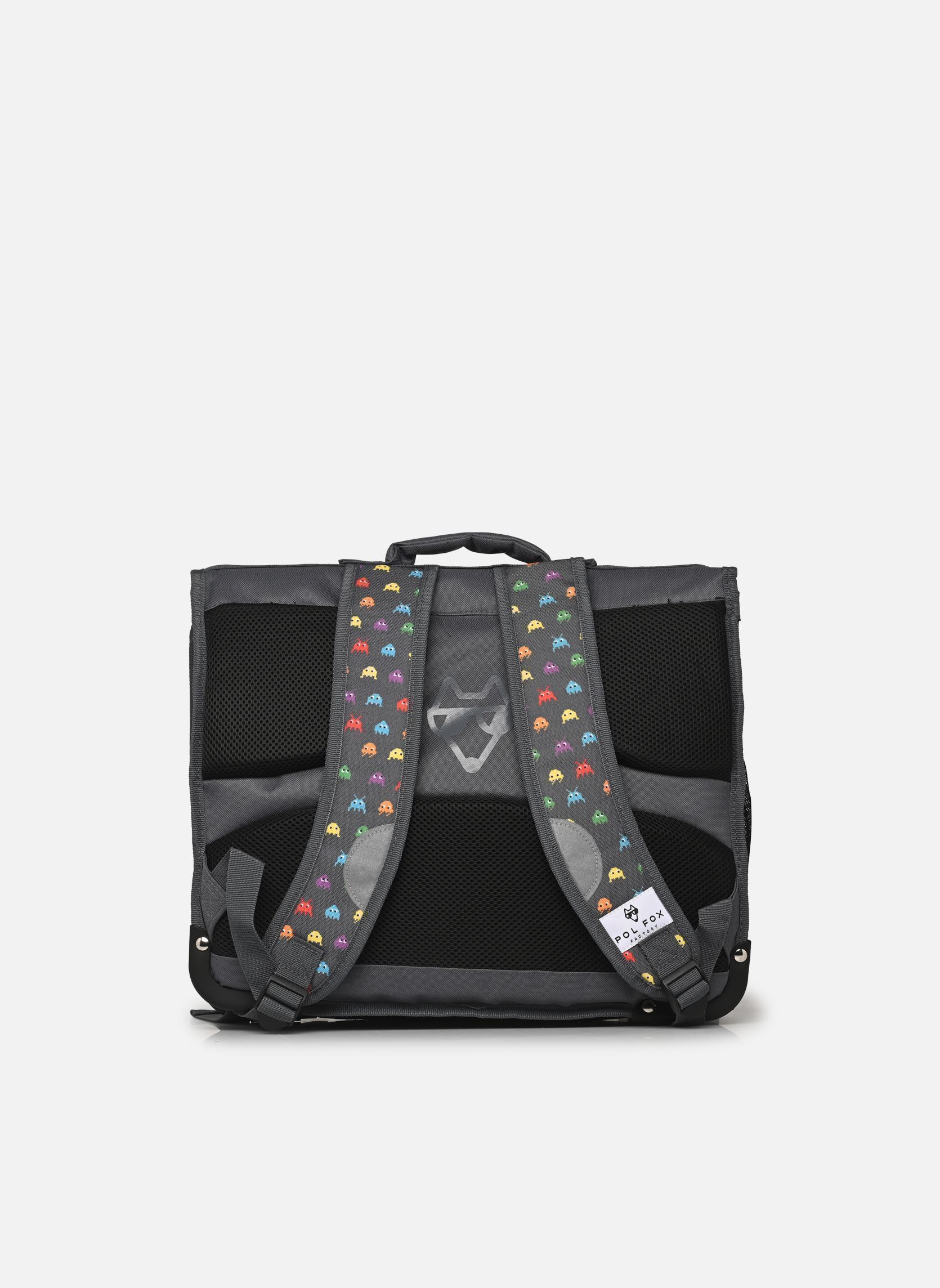 Cartables Cartable - 41 cm SPACE INVIDER garçon noir Pol Fox Cartables Cartable - 41 cm SPACE INVIDER garçon noir Gris