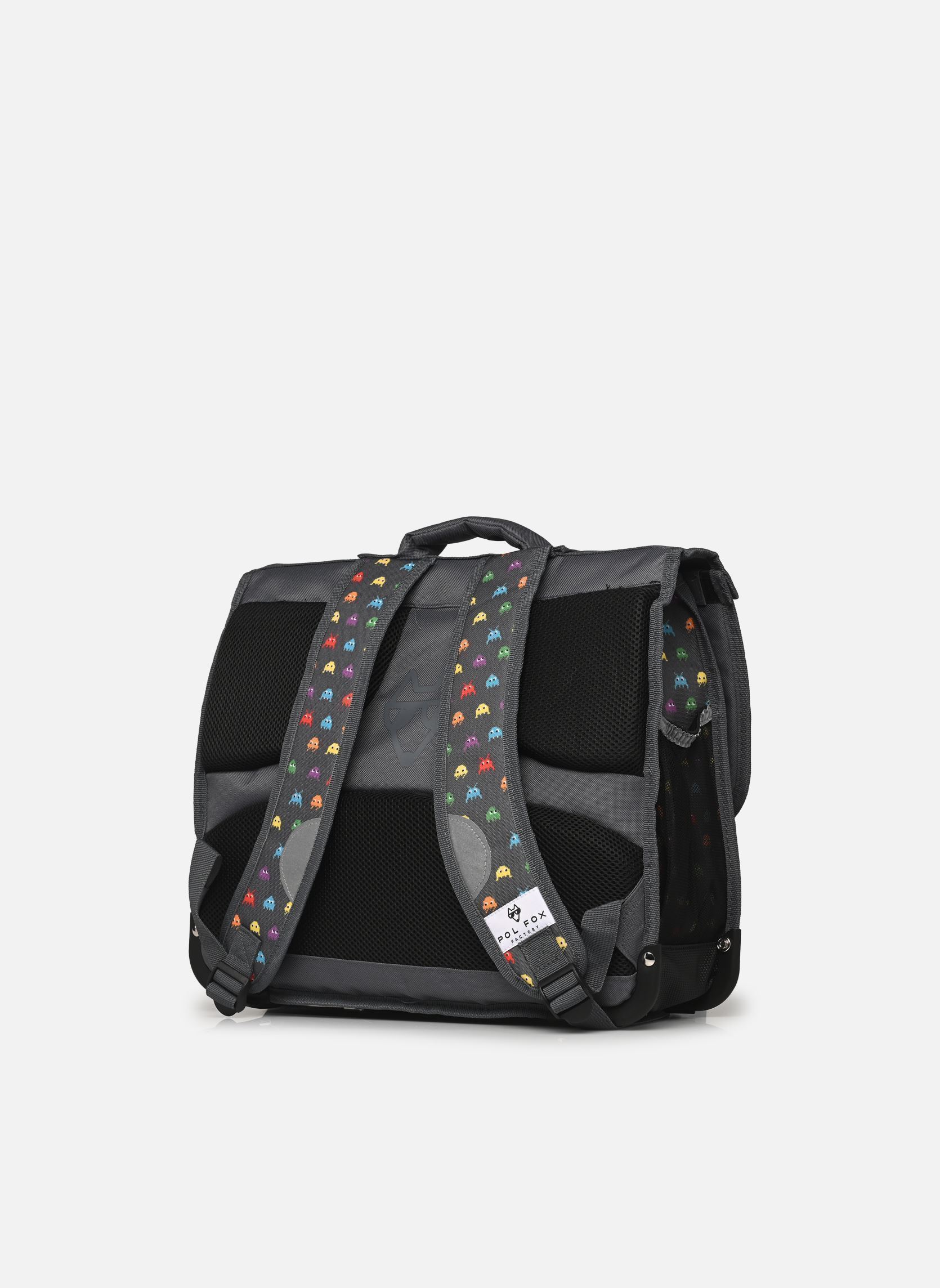 Cartables Cartable - 41 cm SPACE INVIDER garçon noir Pol Fox Cartables Cartable - 41 cm SPACE INVIDER garçon noir Gris
