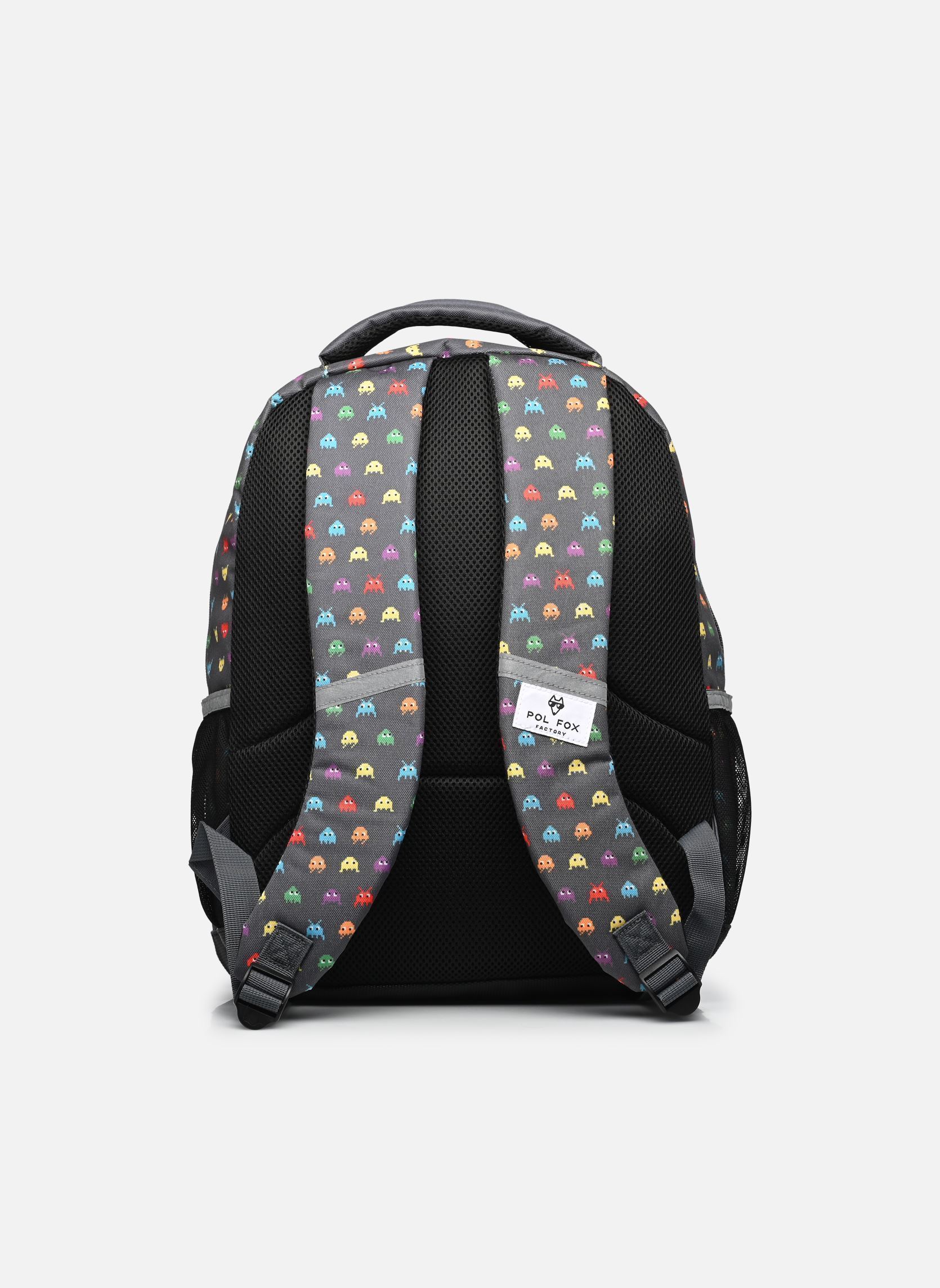 Cartables Sac à dos 2 compartiments SPACE INVIDER garçon gris Pol Fox Cartables Sac à dos 2 compartiments SPACE INVIDER garçon gris Gris