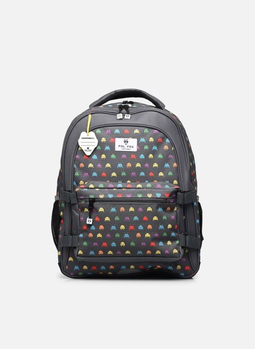 Pol Fox Cartables Sac à dos 2 compartiments SPACE INVIDER garçon gris