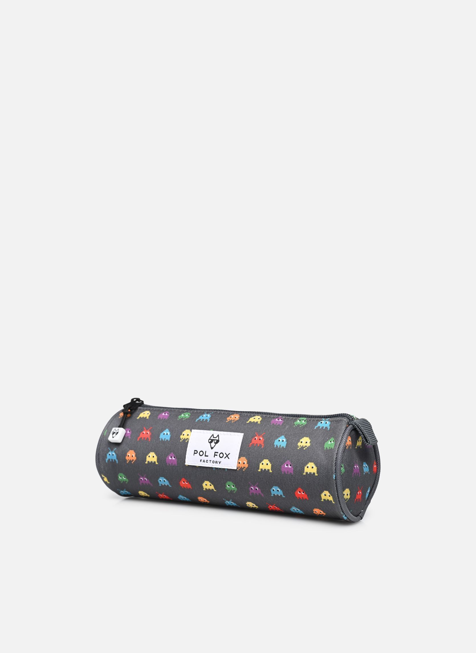 Schulmäppchen Trousse simple SPACE INVIDER jungen grau Pol Fox Schulmäppchen Trousse simple SPACE INVIDER jungen grau Gris