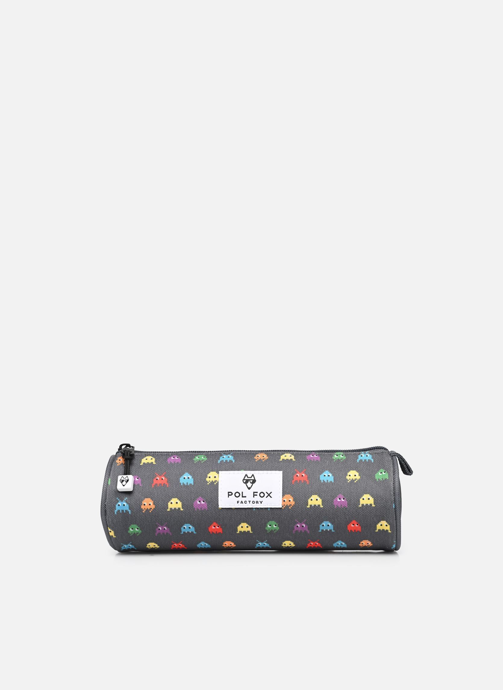 Schulmäppchen Trousse simple SPACE INVIDER jungen grau Pol Fox Schulmäppchen Trousse simple SPACE INVIDER jungen grau Gris