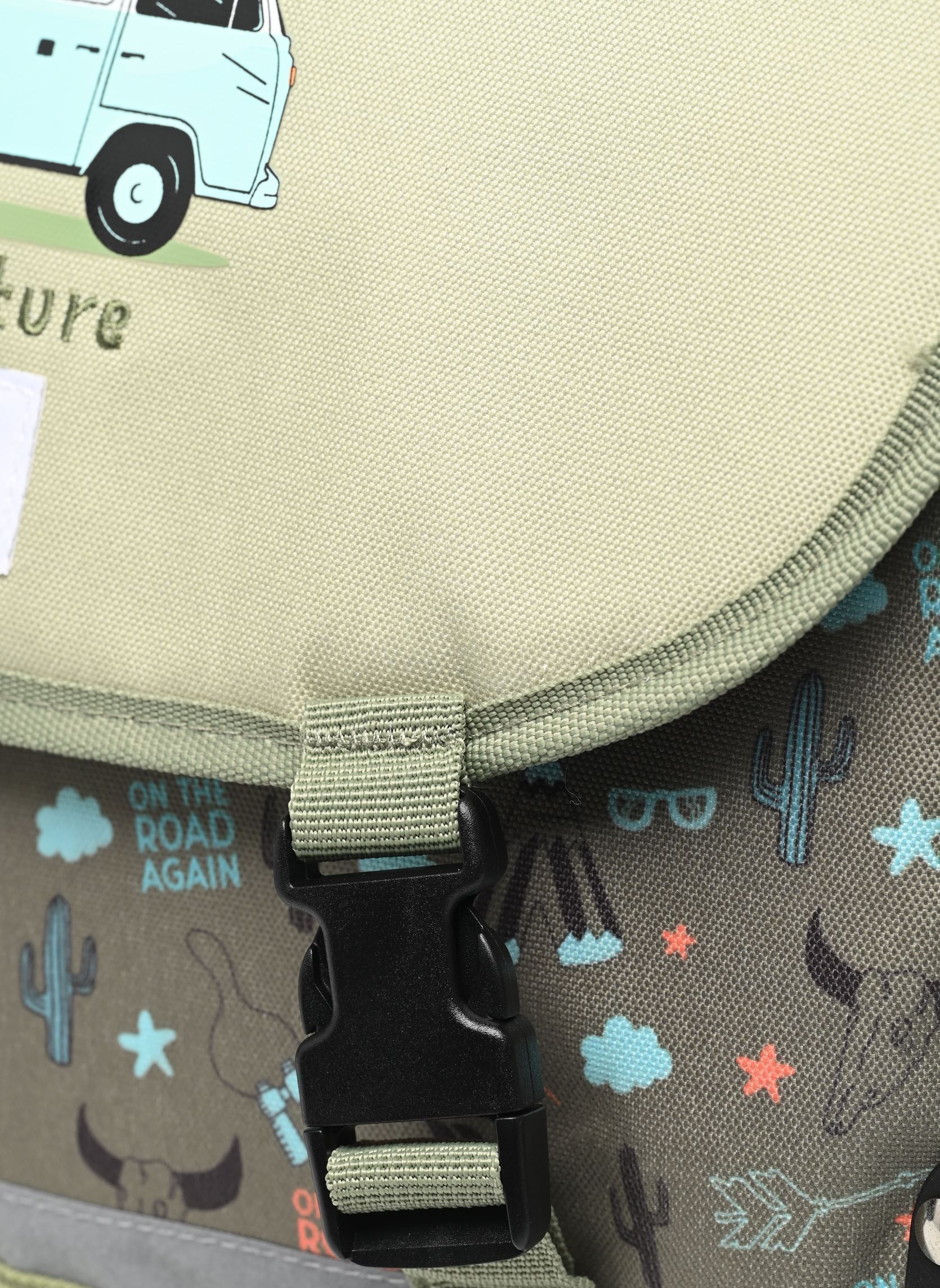 Schulranzen Cartable 35 cm ROAD TRIP jungen grün Pol Fox Schulranzen Cartable 35 cm ROAD TRIP jungen grün Kaki