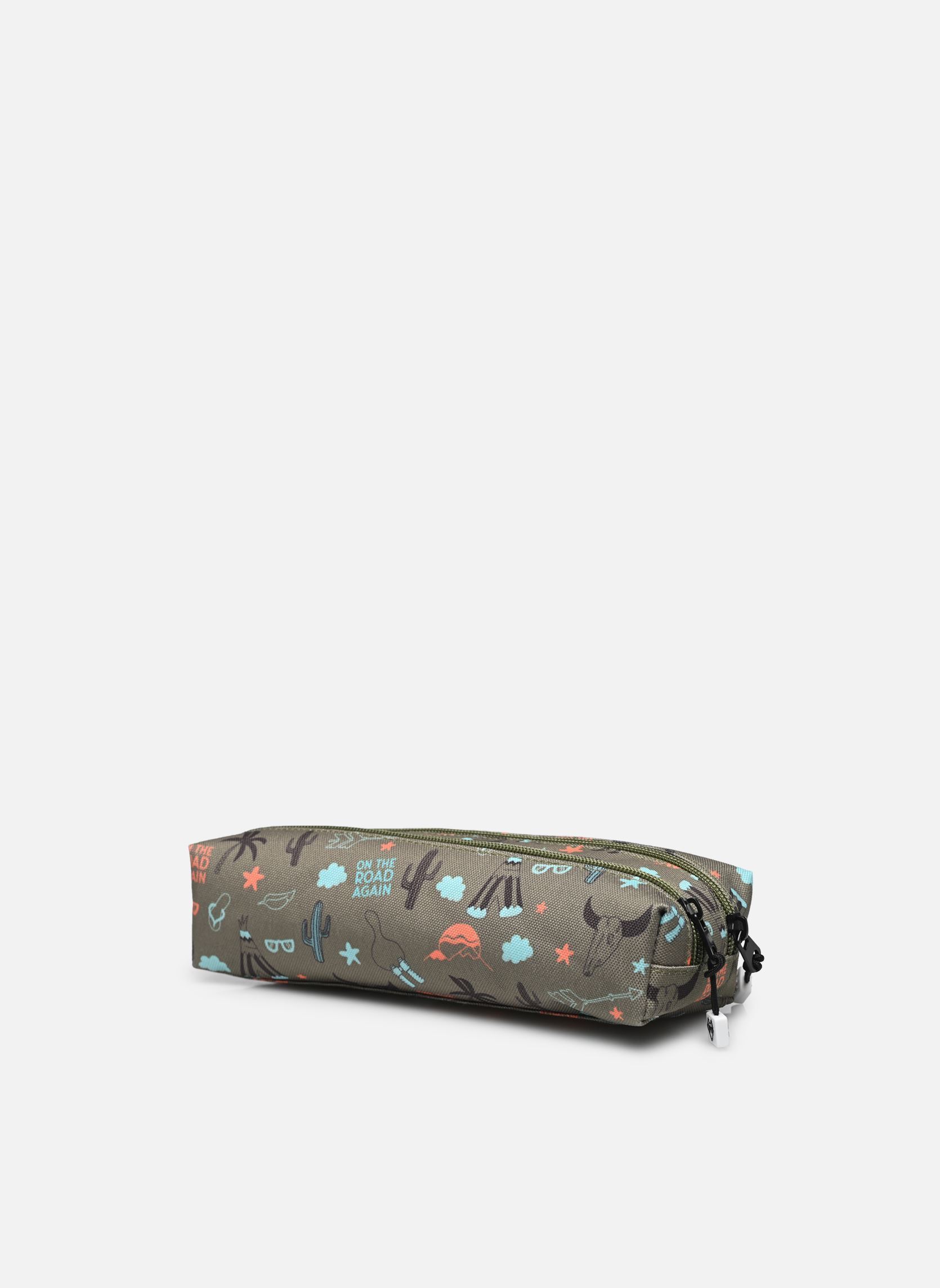 Trousses scolaire Trousse double ROAD TRIP garçon vert Pol Fox Trousses scolaire Trousse double ROAD TRIP garçon vert Kaki