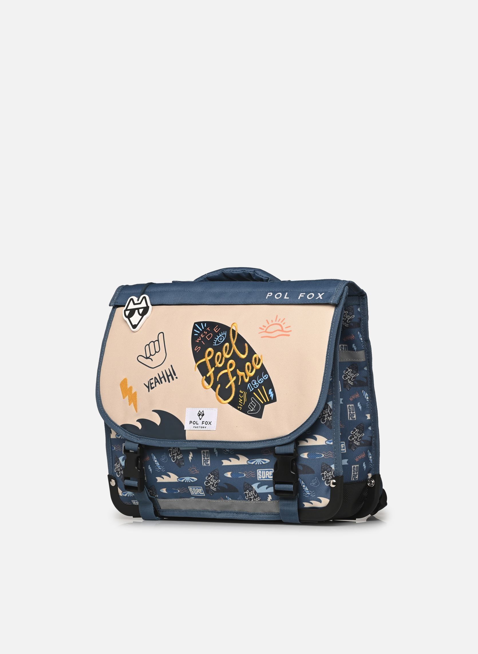 Cartables Cartable 38 cm SURF garçon bleu Pol Fox Cartables Cartable 38 cm SURF garçon bleu Bleu