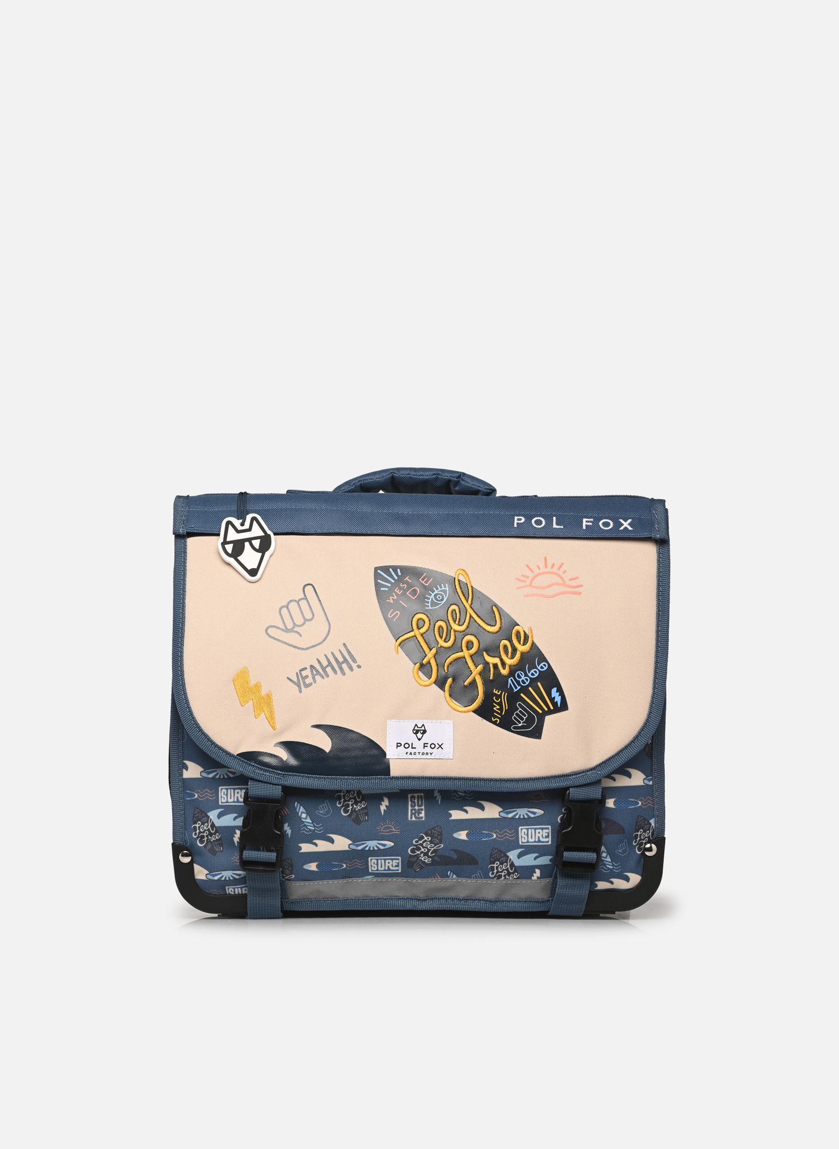Cartables Cartable 38 cm SURF garçon bleu Pol Fox Cartables Cartable 38 cm SURF garçon bleu Bleu