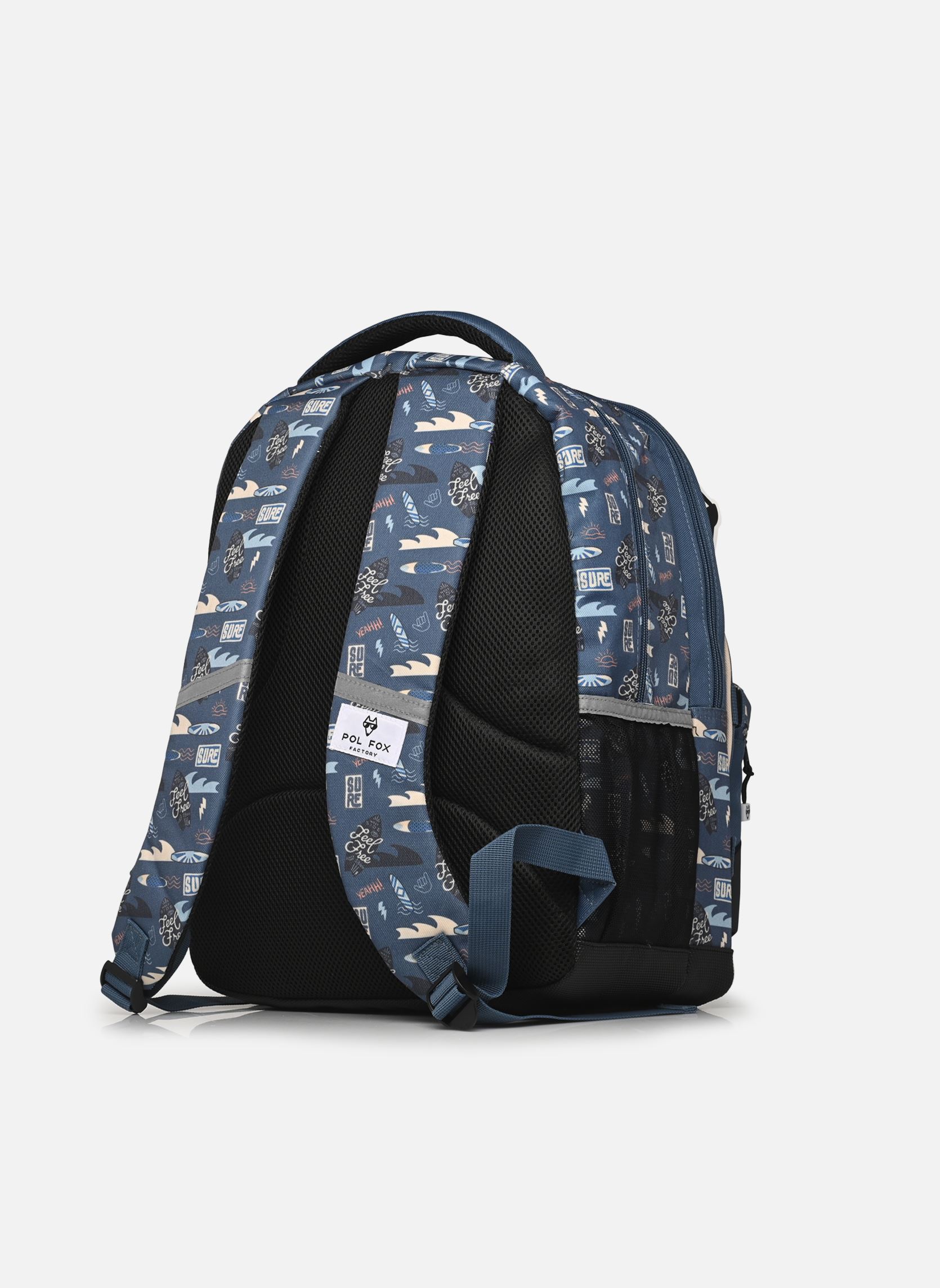 Cartables Sac à dos 2 compartiments SURF garçon bleu Pol Fox Cartables Sac à dos 2 compartiments SURF garçon bleu Bleu