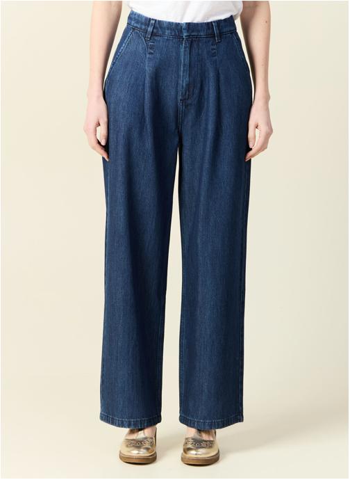 Bonobo Jeans droit Jeans wide leg - LISBOA-BELLE femme bleu