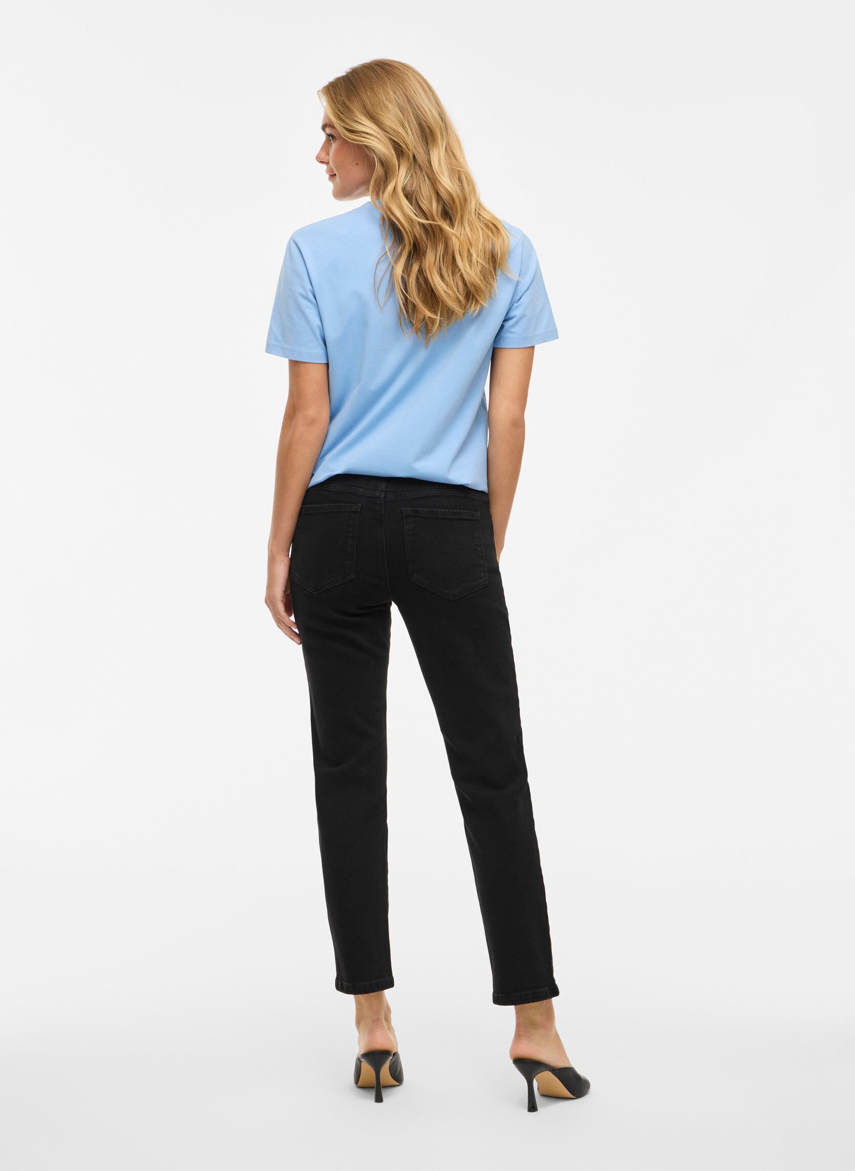 Jeans slim et skinny Vialice Rw Straight Jeans Blksol16- Noos femme noir Vila Jeans slim et skinny Vialice Rw Straight Jeans Blksol16- Noos femme noir Black Denim