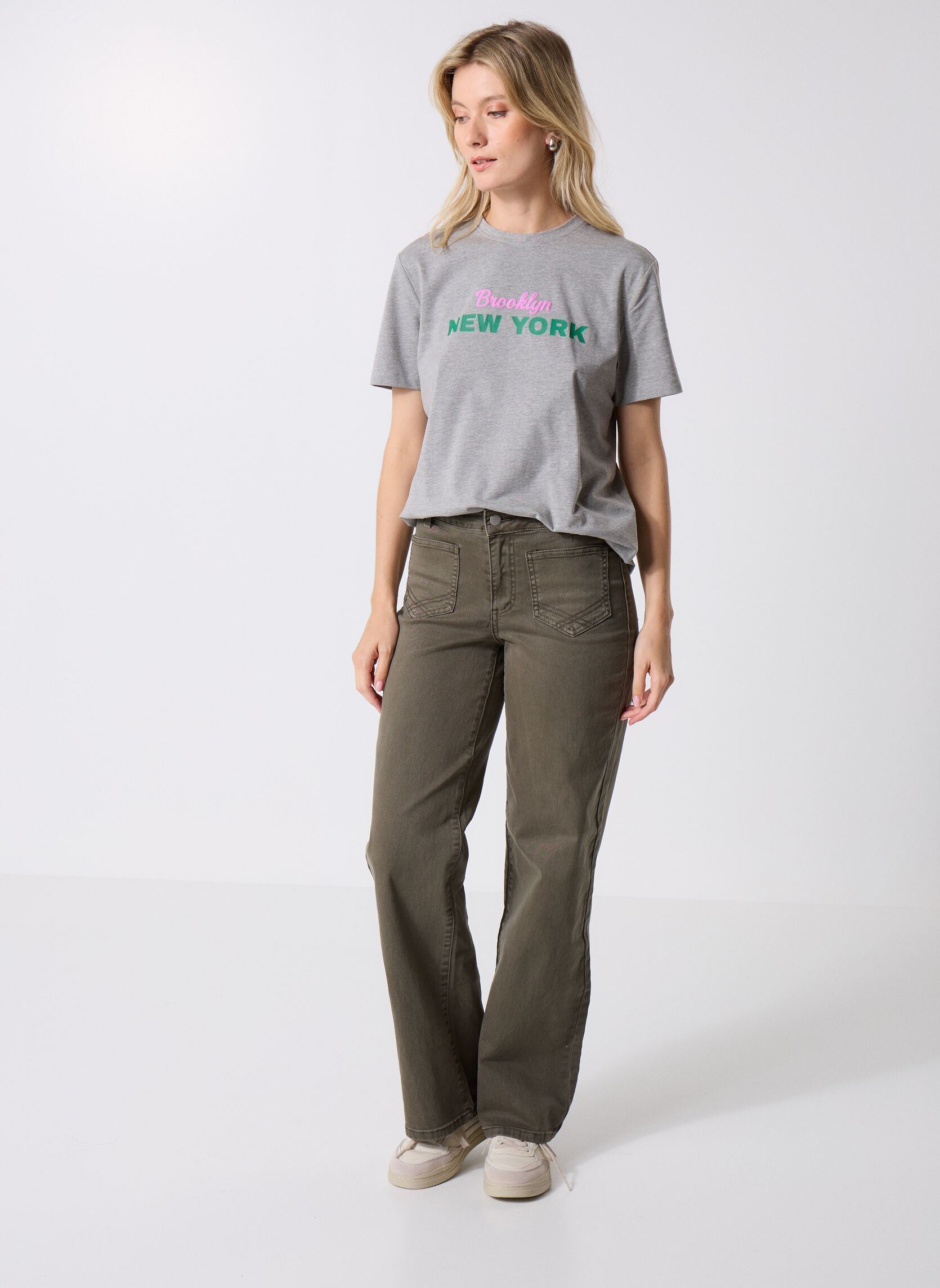 Kurzarm-T-Shirts Vinora S/S T-Shirt - Noos damen grau Vila Kurzarm-T-Shirts Vinora S/S T-Shirt - Noos damen grau MEDIUM GREY MELANGE