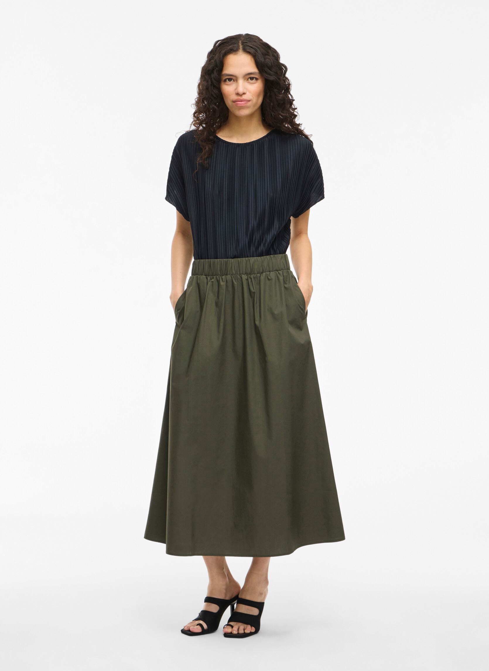 Midi-Röcke Visophie Hw Ankle Skirt - Noos damen grün Vila Midi-Röcke Visophie Hw Ankle Skirt - Noos damen grün Deep Depths
