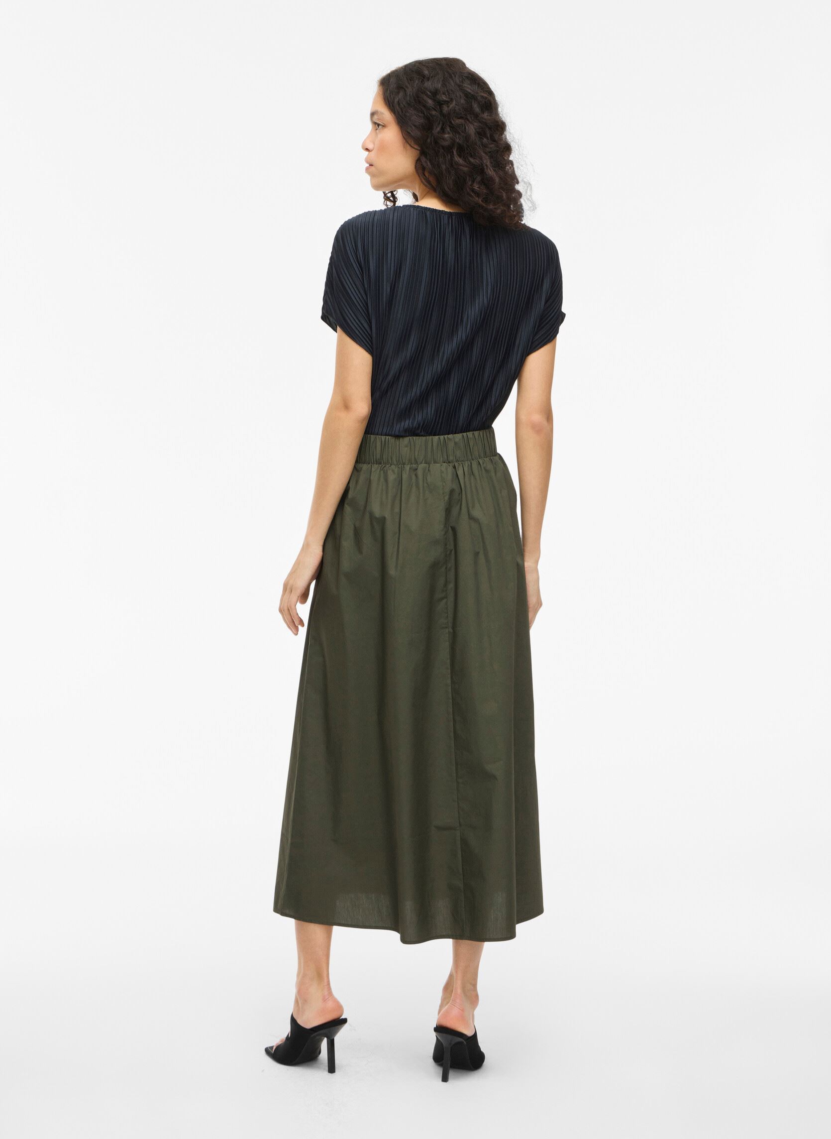 Midi-Röcke Visophie Hw Ankle Skirt - Noos damen grün Vila Midi-Röcke Visophie Hw Ankle Skirt - Noos damen grün Deep Depths