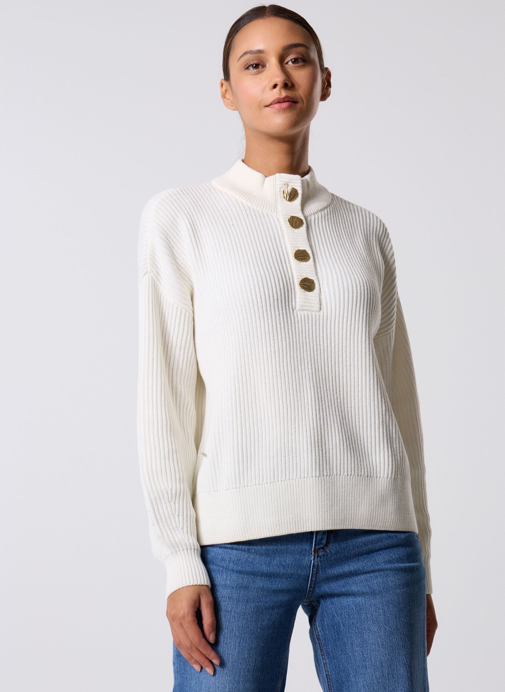 Viching Crew Neck L/S Knit Top - Noos, berk, M