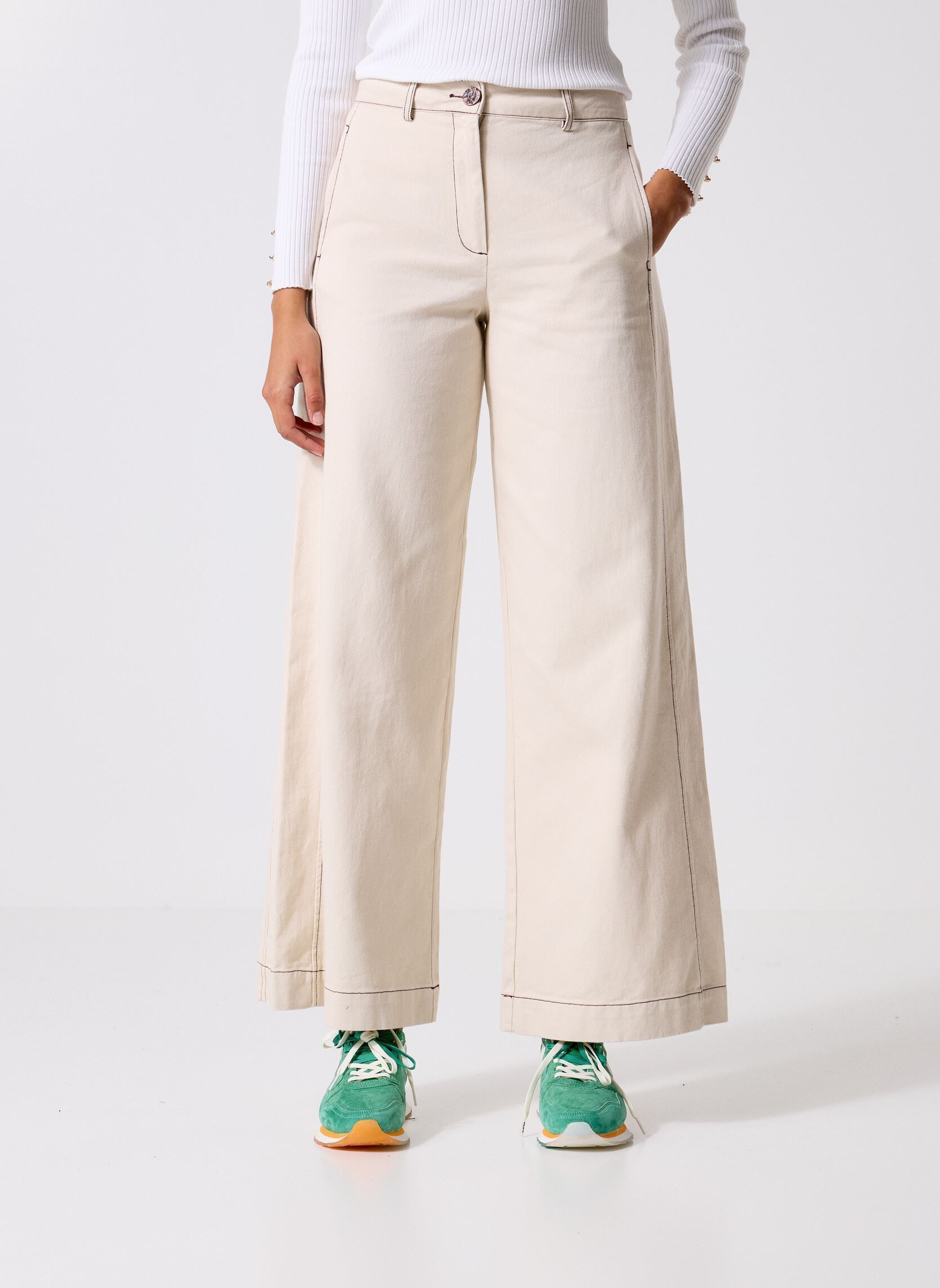 Jeans large Videlilah Hw Wide Denim Pants femme blanc Vila Jeans large Videlilah Hw Wide Denim Pants femme blanc BIRCH