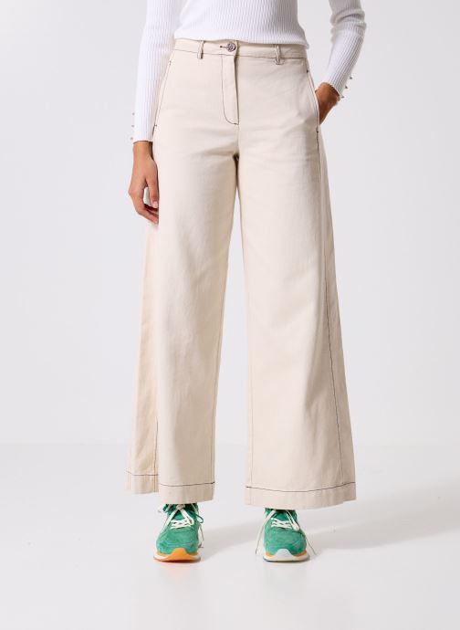 Vila Wijde jeans / Flared Jeans Videlilah Hw Wide Denim Pants dames wit
