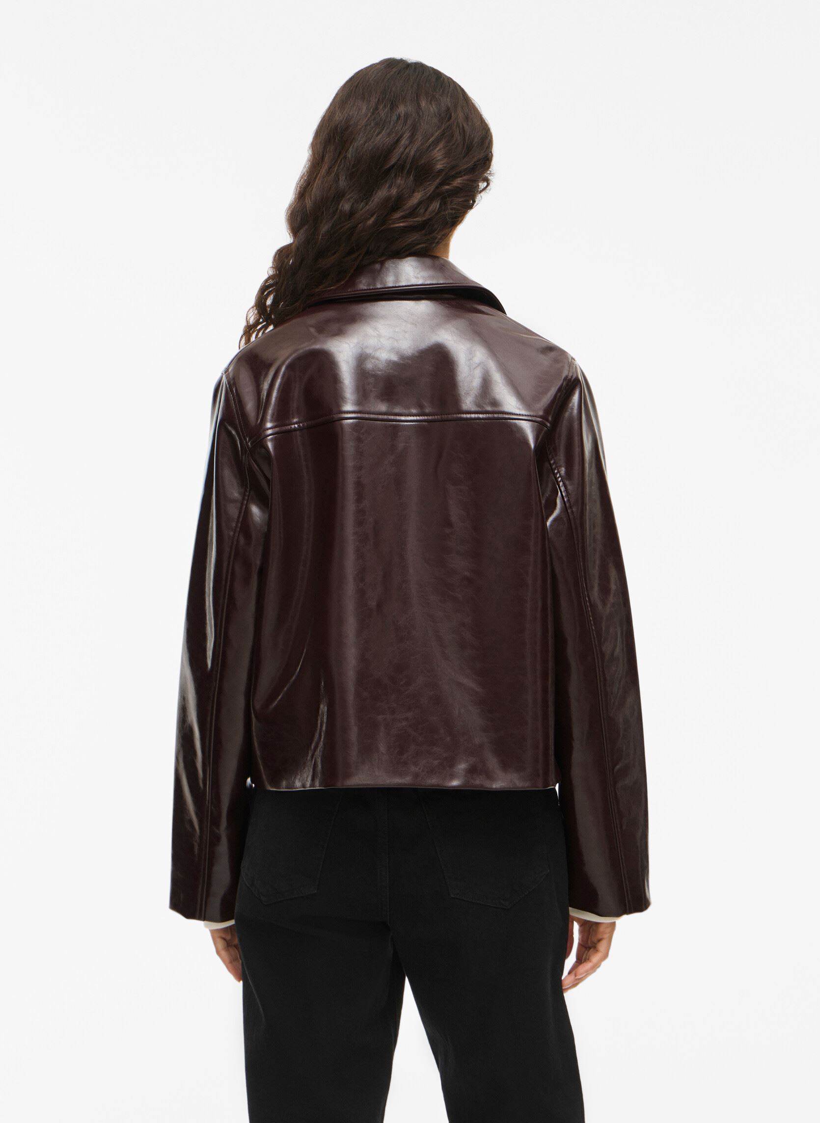 Jacken Vijenora L/S Zip Short Jacket damen violett Vila Jacken Vijenora L/S Zip Short Jacket damen violett Fig