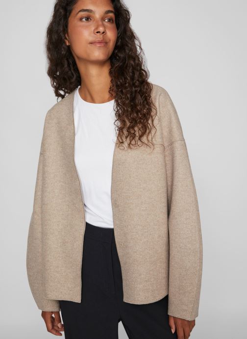 Vila Vestes Vijuice Loose L/S Jacket - Noos femme beige