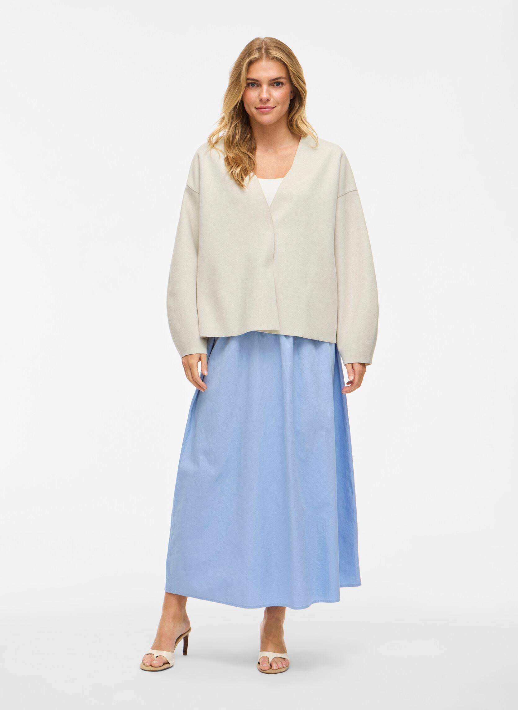 Jassen Vijuice Loose L/S Jacket - Noos dames wit Vila Jassen Vijuice Loose L/S Jacket - Noos dames wit Super Light Natural Melan