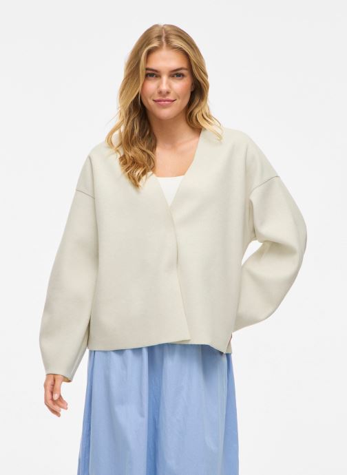 Vila Vestes Vijuice Loose L/S Jacket - Noos femme blanc