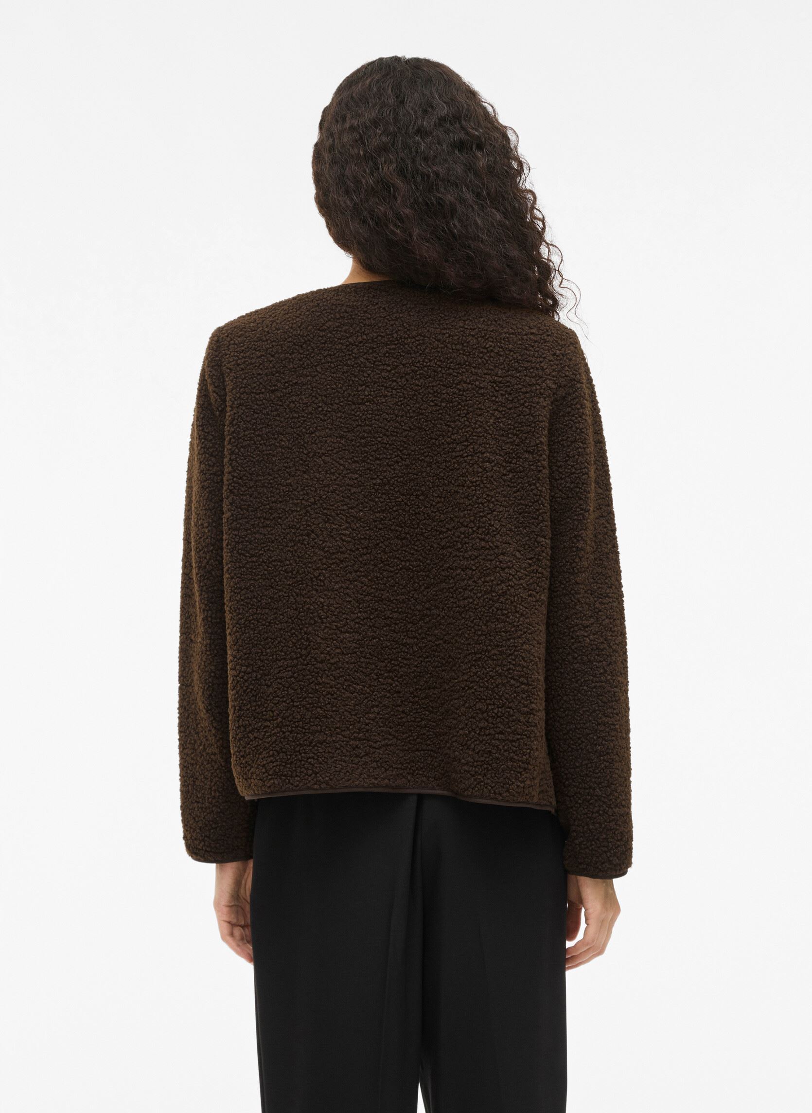 Vestes Viada Teddy Jacket femme marron Vila Vestes Viada Teddy Jacket femme marron Coffee Bean