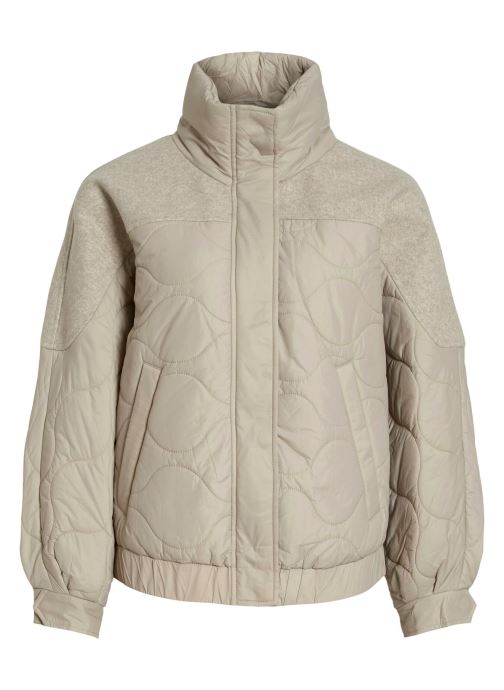 Vila Gewatteerde jassen Vialfie L/S Quilted Jacket dames beige