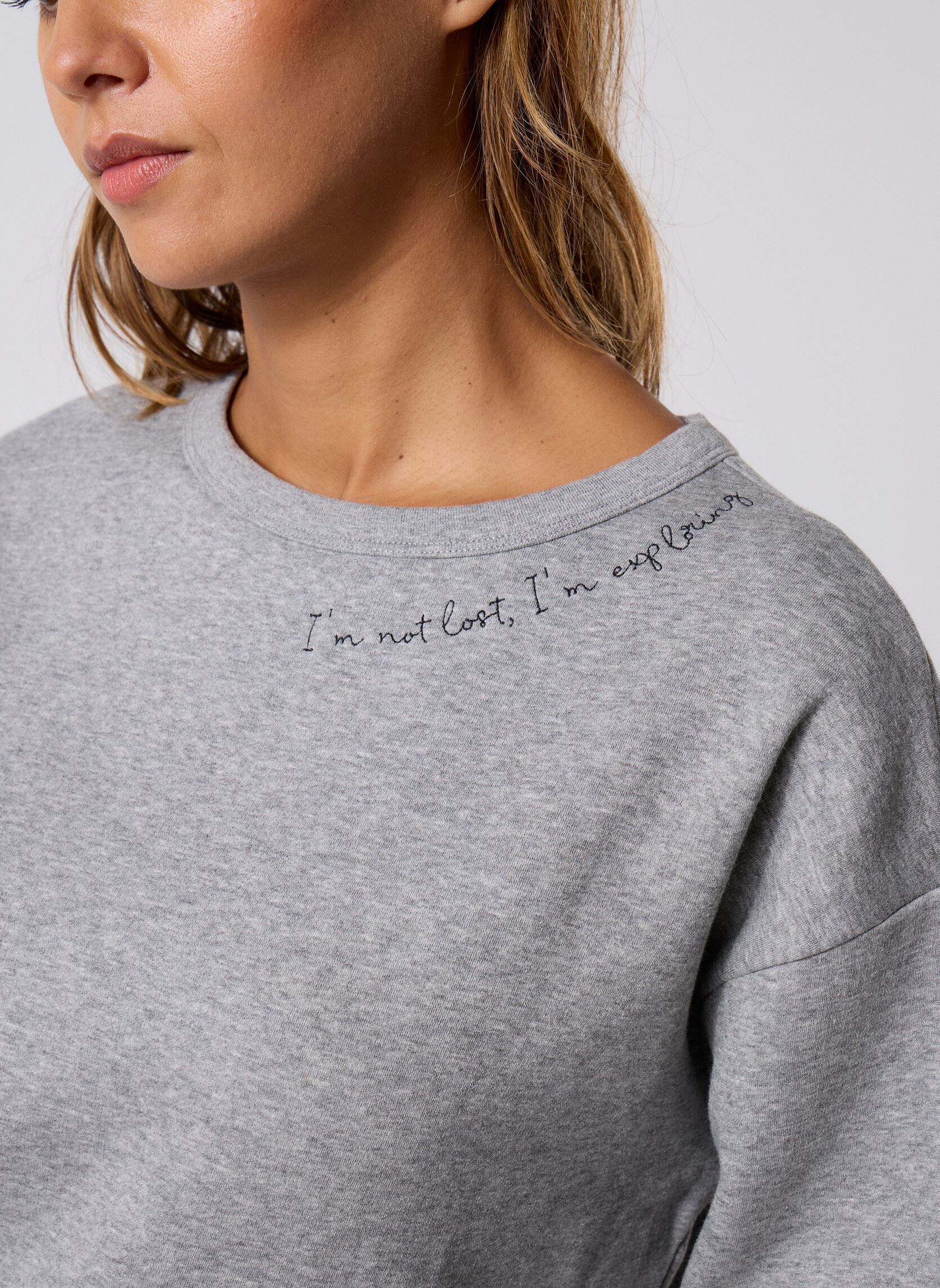 Sweatshirts Vimaldea O-Neck L/S Emb Sweatshirt femme gris Vila Sweatshirts Vimaldea O-Neck L/S Emb Sweatshirt femme gris Light Grey Melange