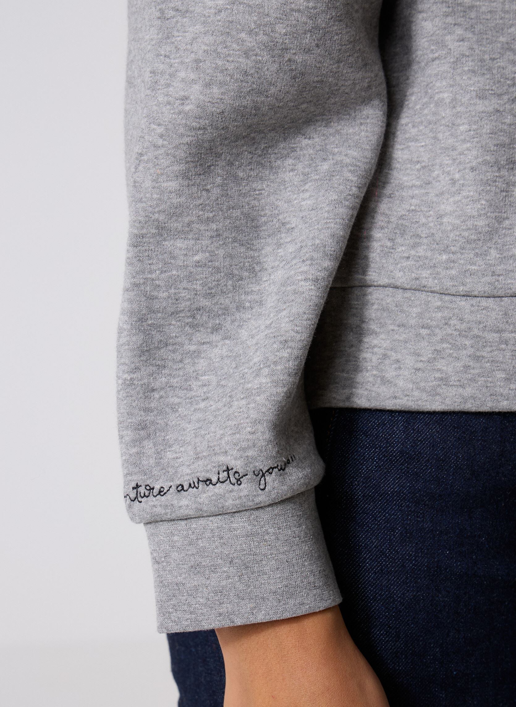 Sweatshirts Vimaldea O-Neck L/S Emb Sweatshirt femme gris Vila Sweatshirts Vimaldea O-Neck L/S Emb Sweatshirt femme gris Light Grey Melange