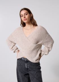Pulls Vimilou Rev L/S Glitter Knit Top femme beige Vila Pulls Vimilou Rev L/S Glitter Knit Top femme beige Cement