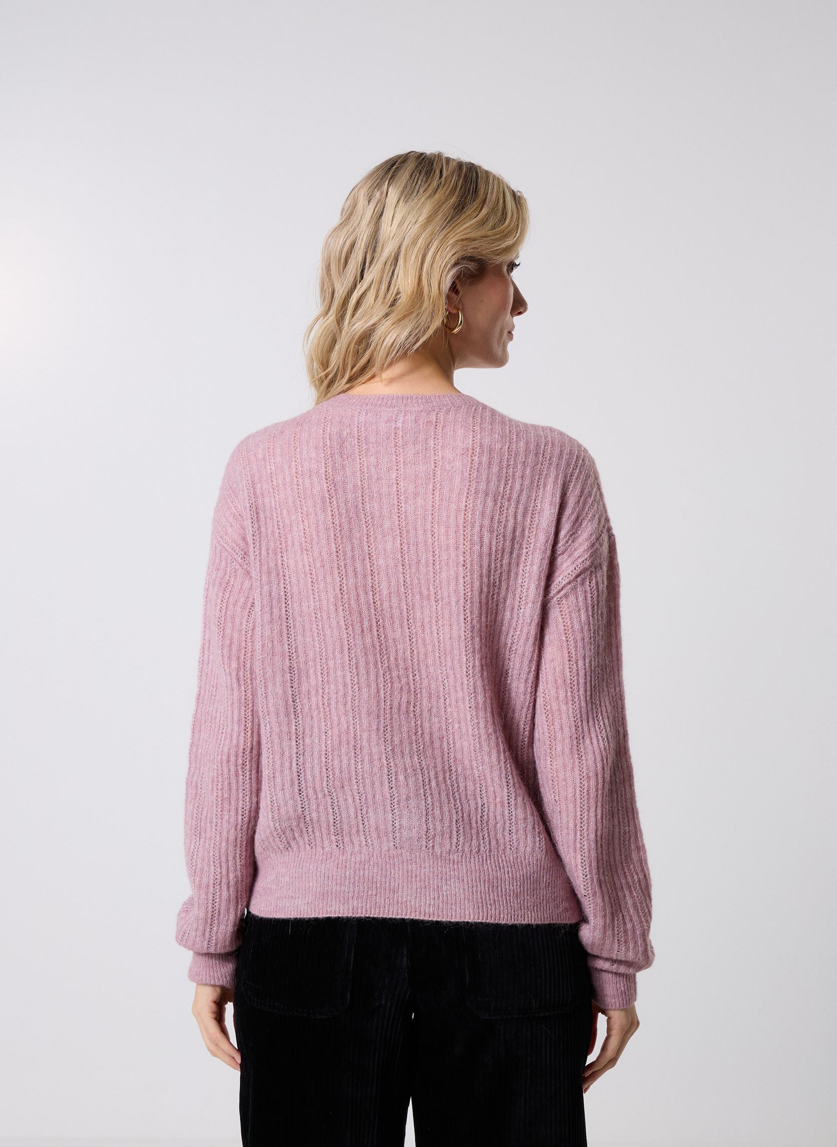 Gilets Vipretty O-Neck Pointelle Cardigan femme rose Vila Gilets Vipretty O-Neck Pointelle Cardigan femme rose Toadstool