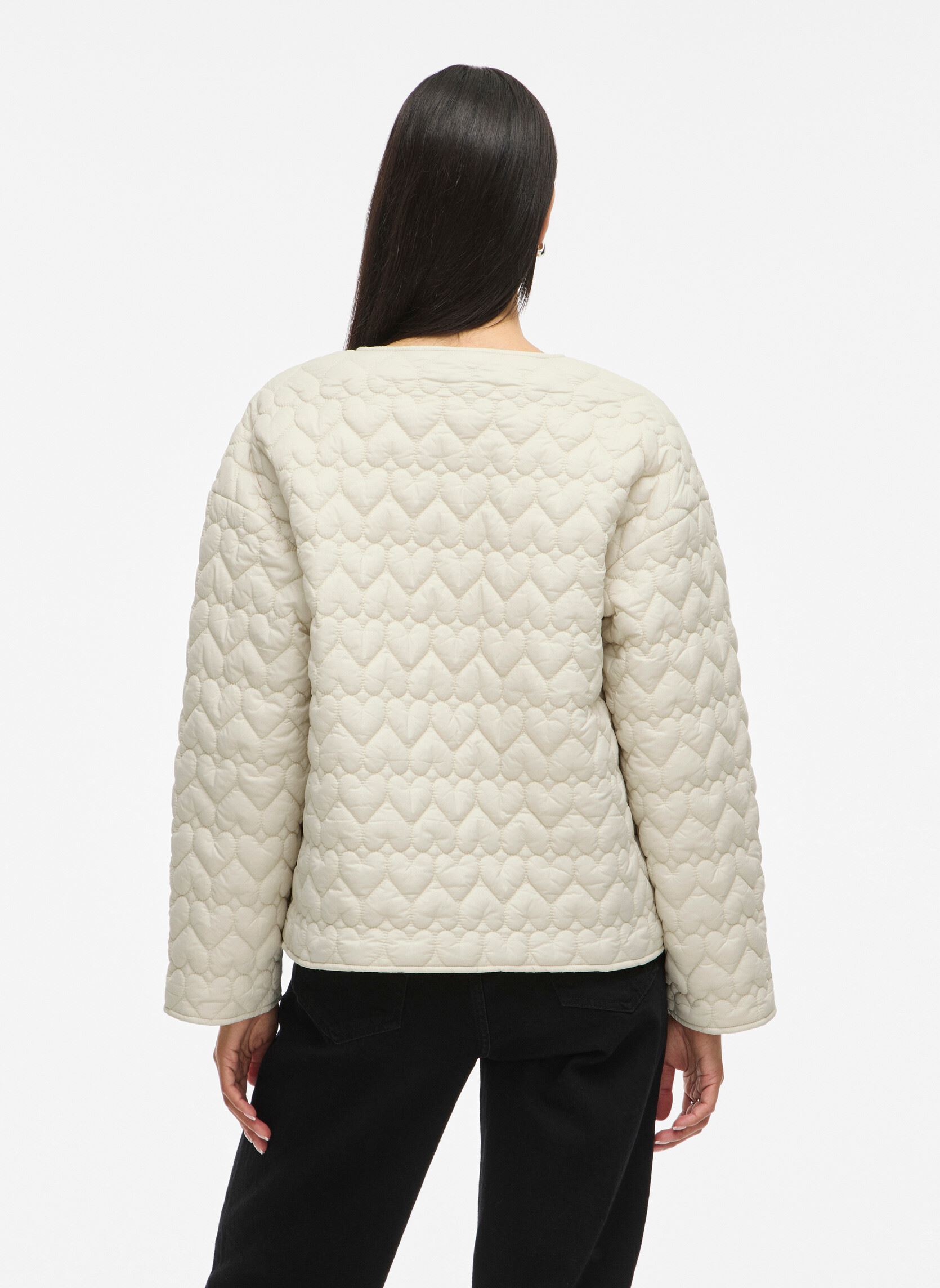 Jacken Visilla L/S Quilted Jacket damen weiß Vila Jacken Visilla L/S Quilted Jacket damen weiß Birch