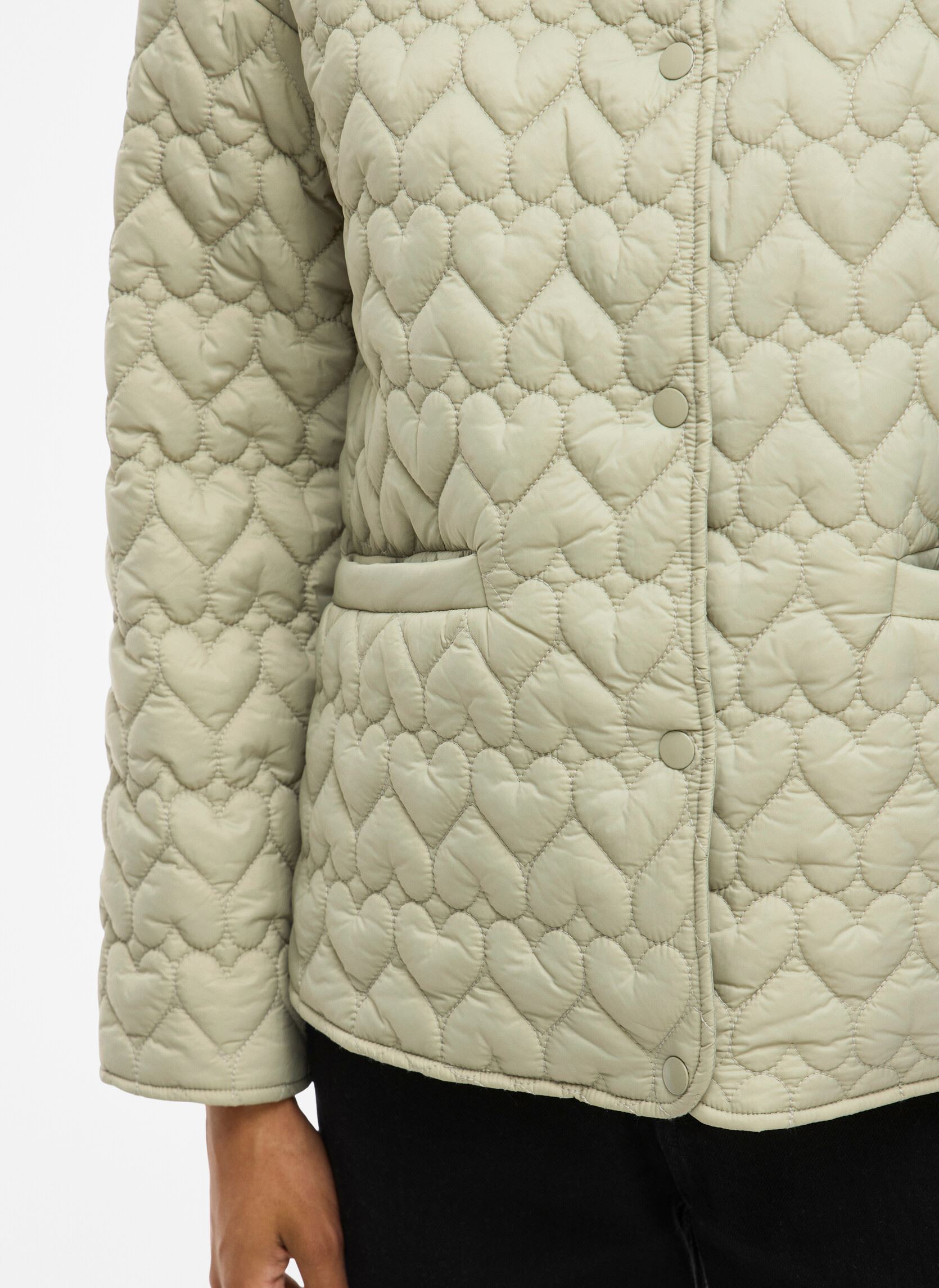 Jassen Visilla L/S Quilted Jacket dames groen Vila Jassen Visilla L/S Quilted Jacket dames groen Elm