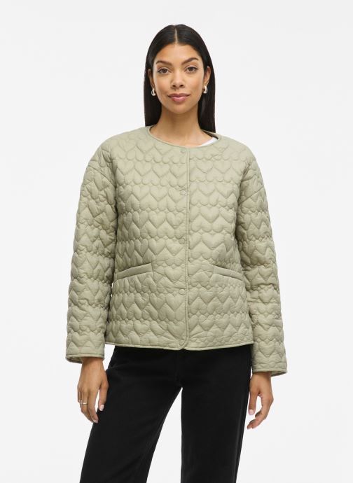 Vila Vestes Visilla L/S Quilted Jacket femme vert