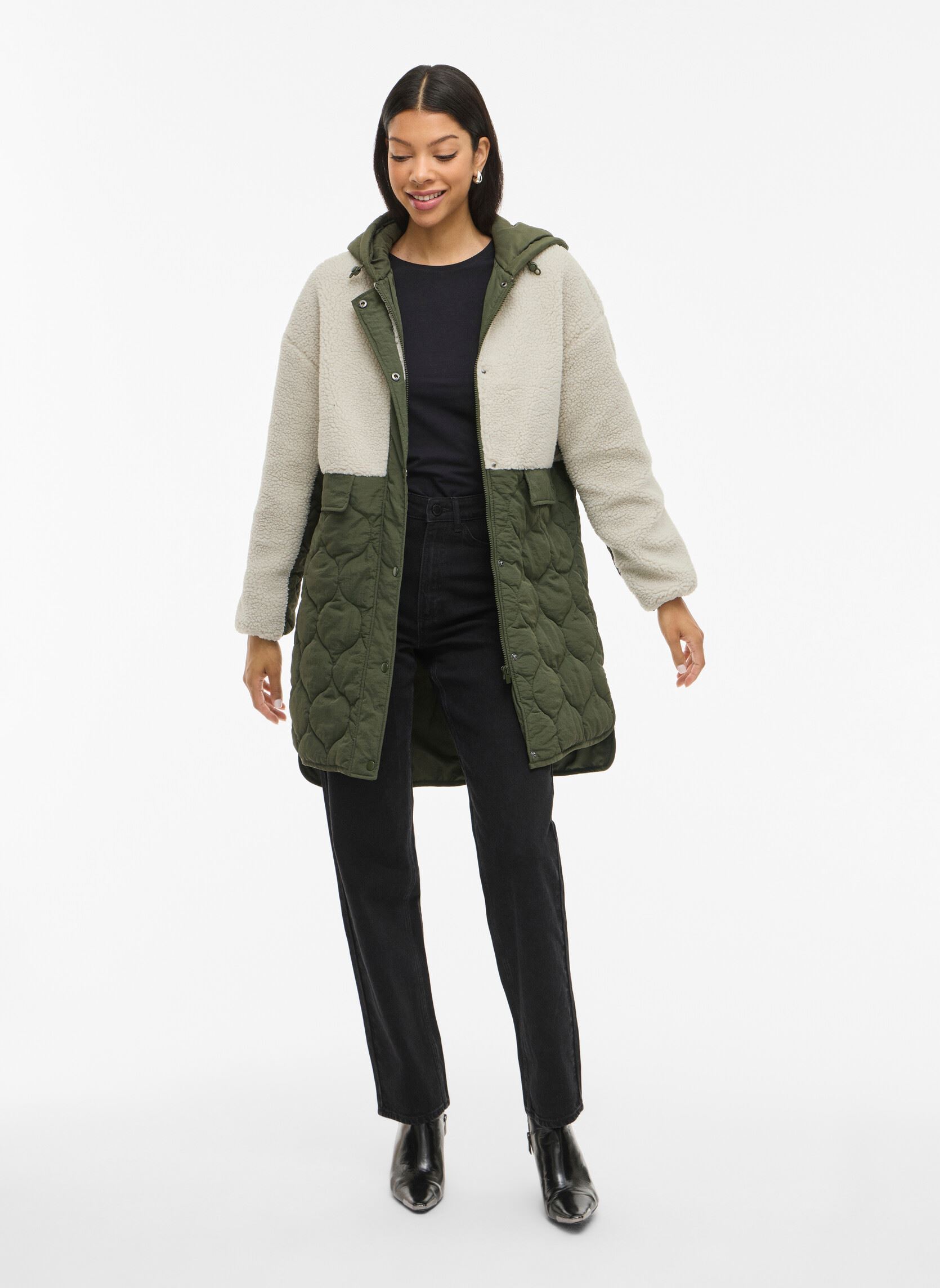 Mantels Vitone L/S Coat/Tb dames bruin Vila Mantels Vitone L/S Coat/Tb dames bruin Feather Gray